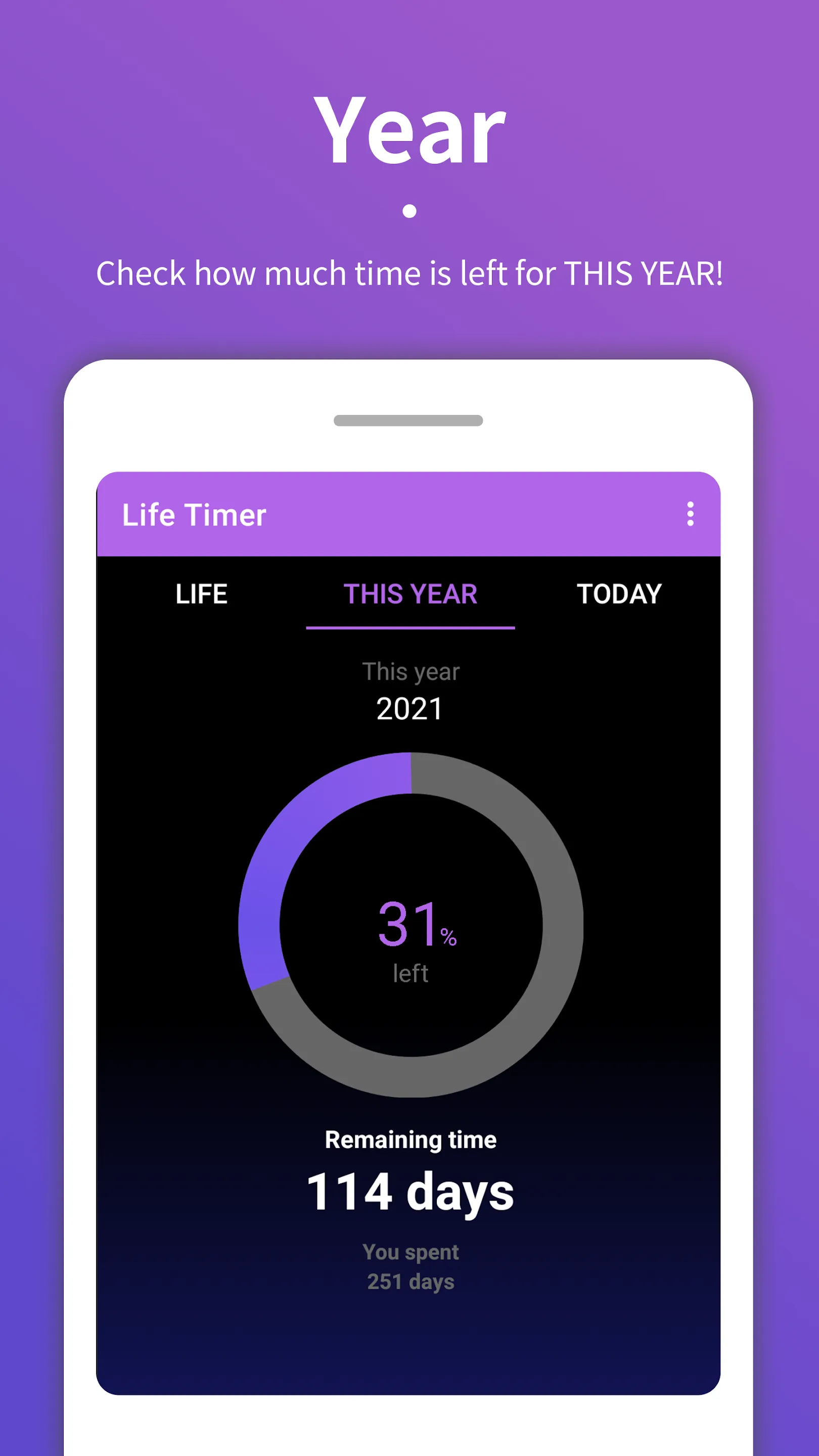 Life Timer – Remaining Time Ca | Indus Appstore | Screenshot