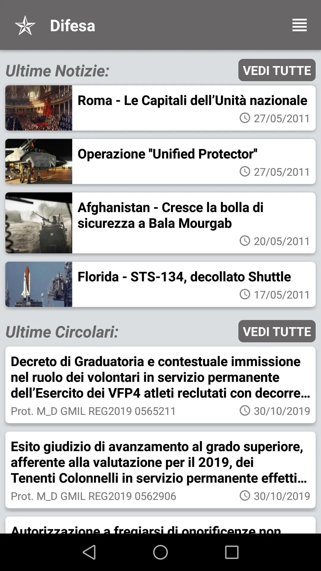 Circolari Difesa | Indus Appstore | Screenshot