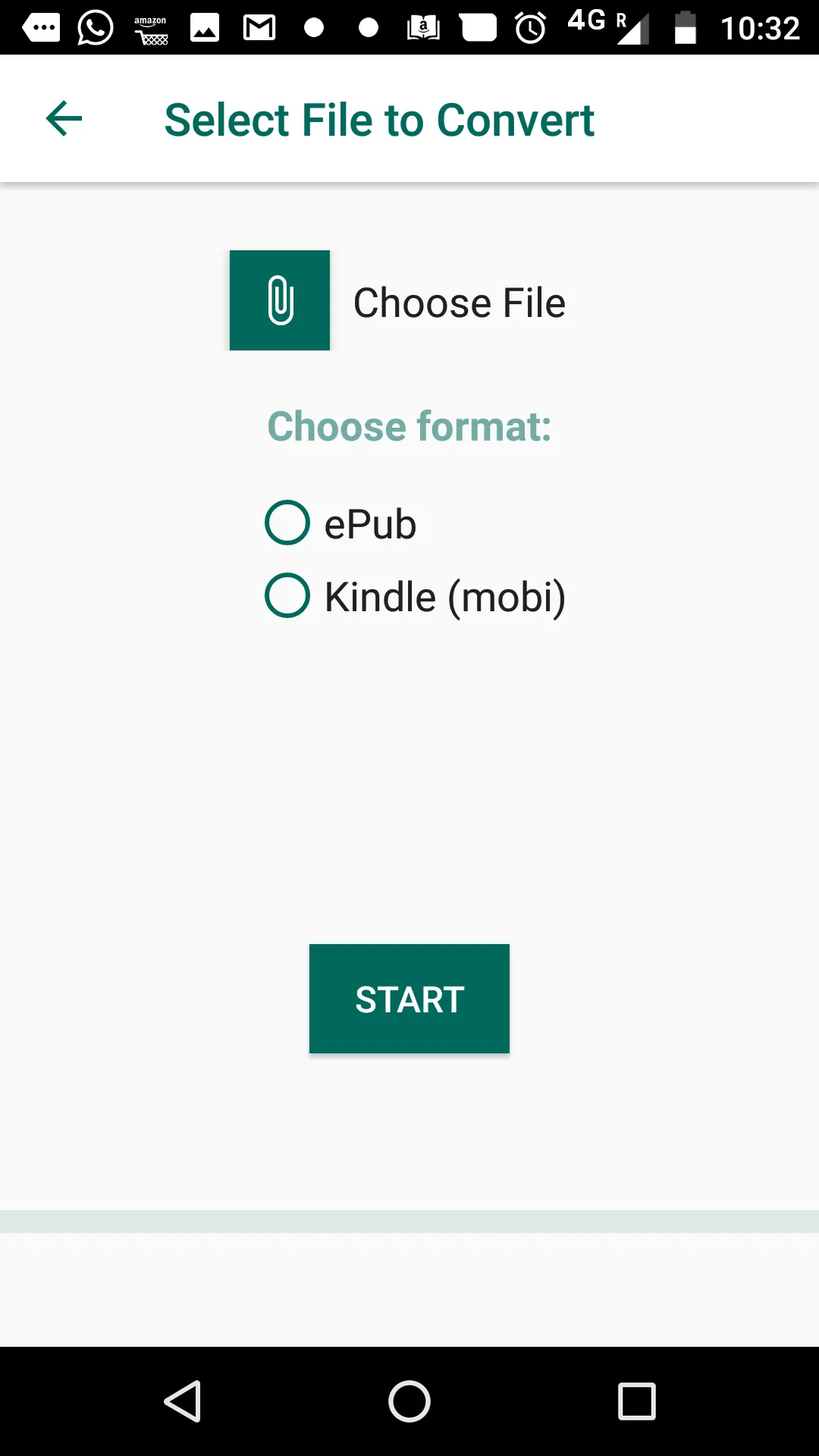 PDF to Kindle/ePub converter | Indus Appstore | Screenshot