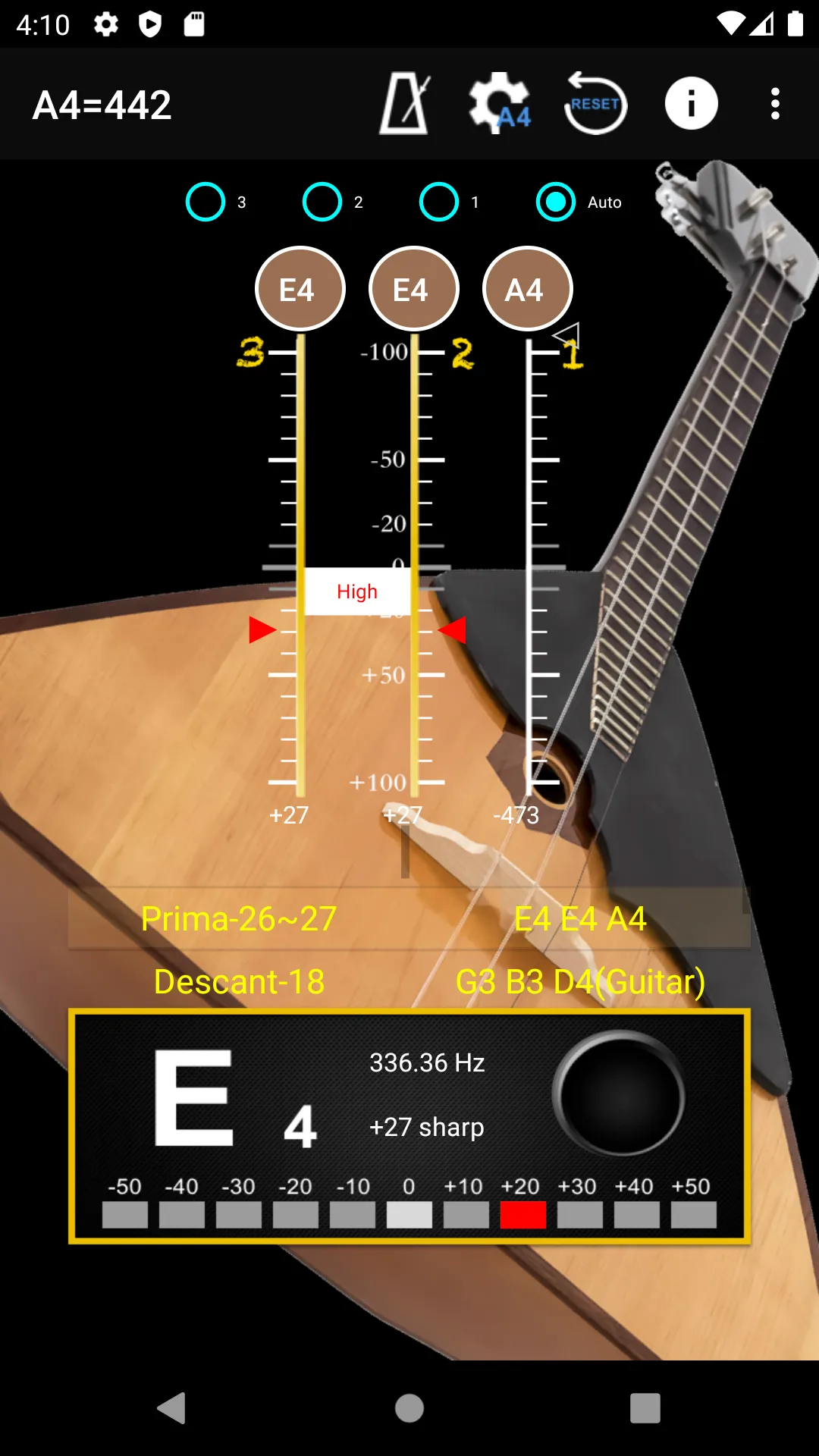 Balalaika Tuner & Metronome | Indus Appstore | Screenshot