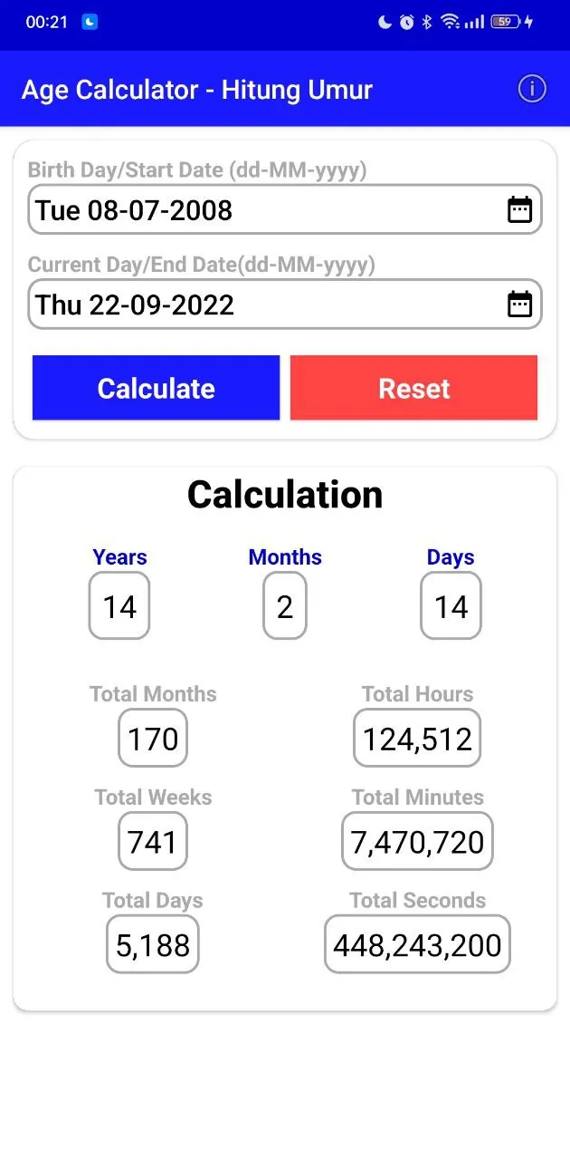 Age Calculator - Hitung Umur | Indus Appstore | Screenshot