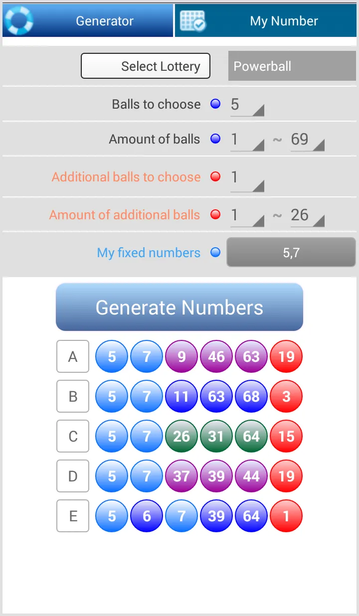 Multi Lotto Generator | Indus Appstore | Screenshot