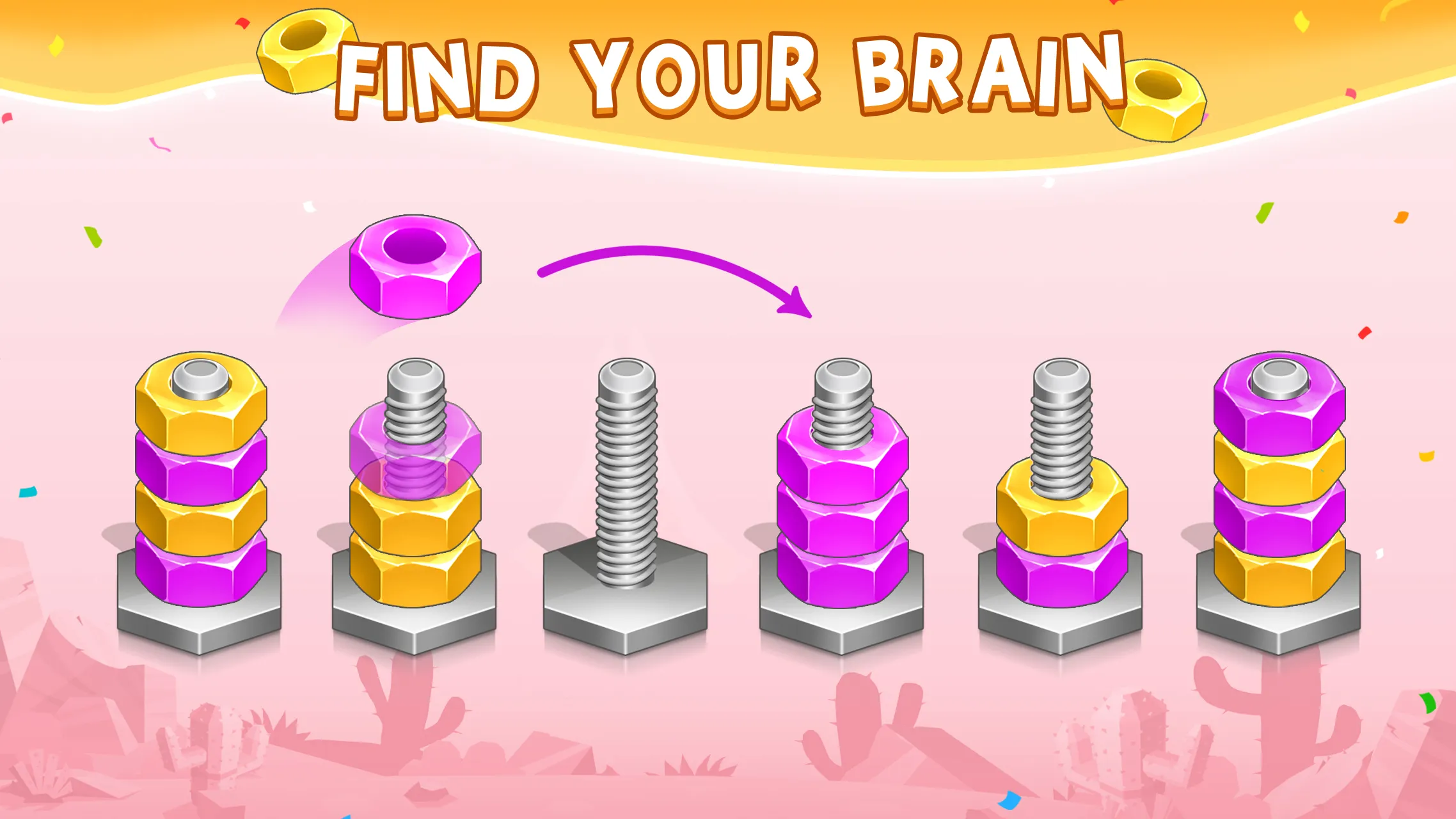 Nuts & Bolts Sort : Screw Toys | Indus Appstore | Screenshot