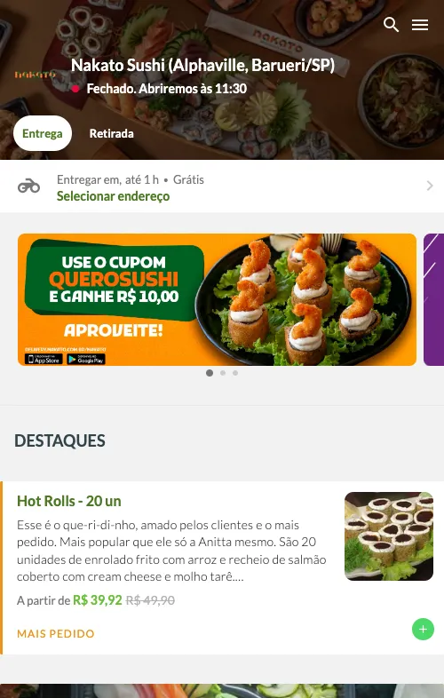 Nakato Sushi Delivery | Indus Appstore | Screenshot