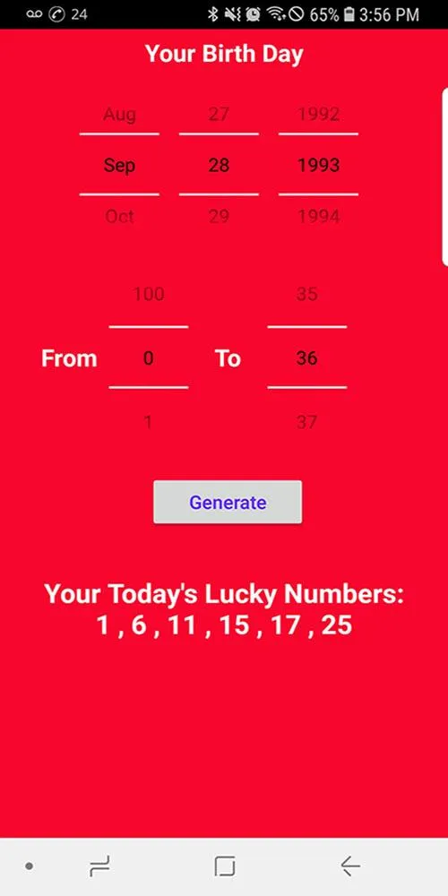 Daily Lucky Numbers Generator | Indus Appstore | Screenshot