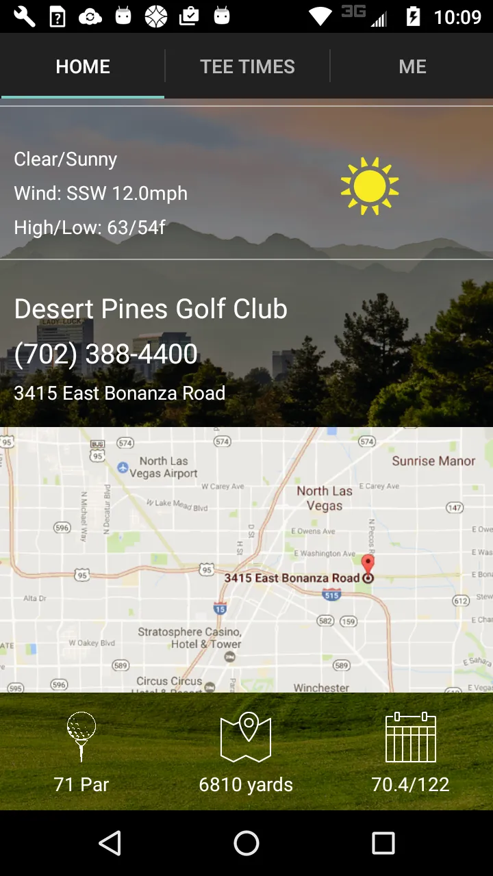 Desert Pines Golf Tee Times | Indus Appstore | Screenshot