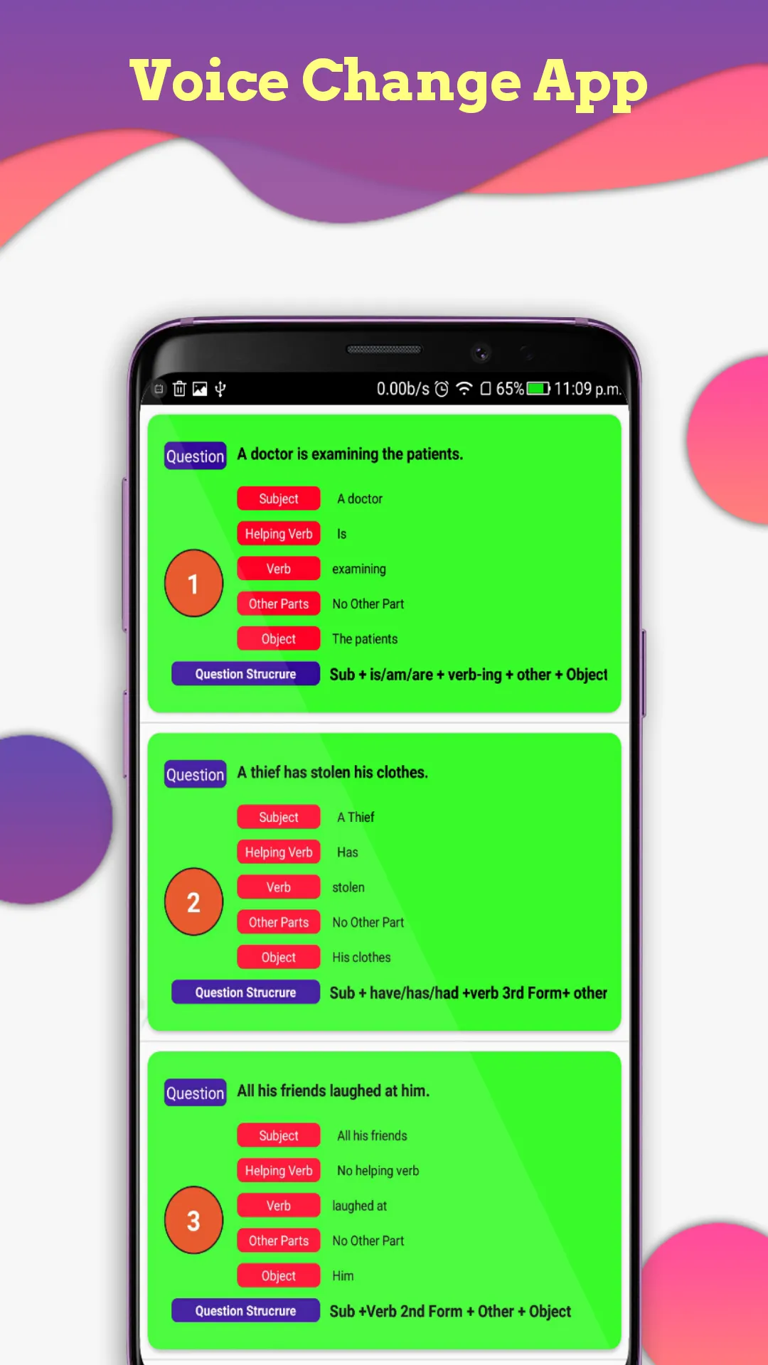 passive voice converter | Indus Appstore | Screenshot