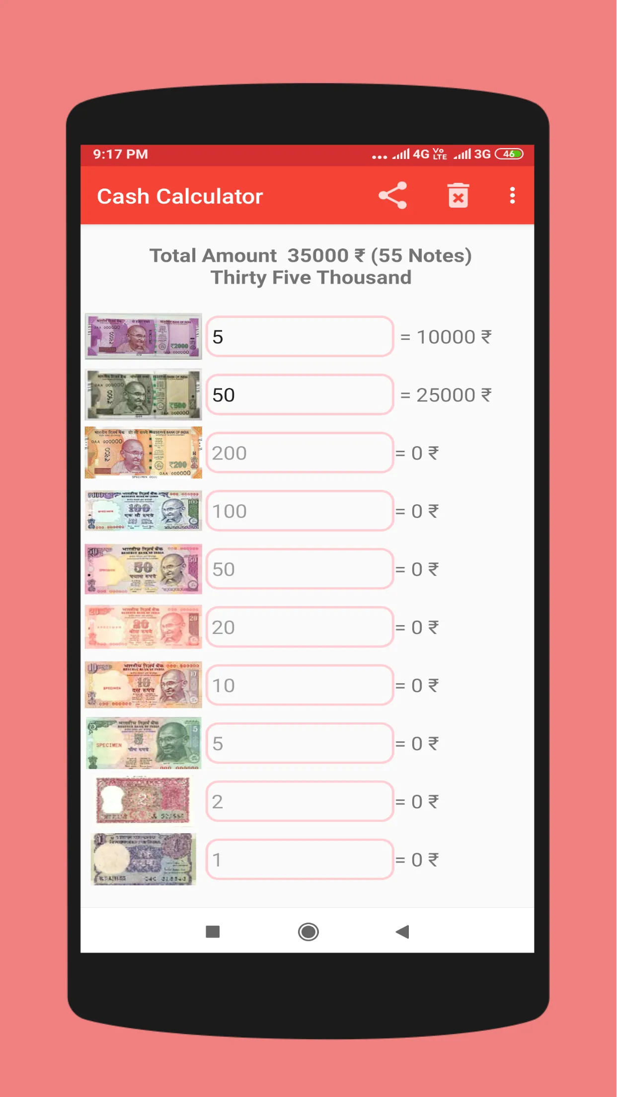 Cash Calculator Pro | Indus Appstore | Screenshot