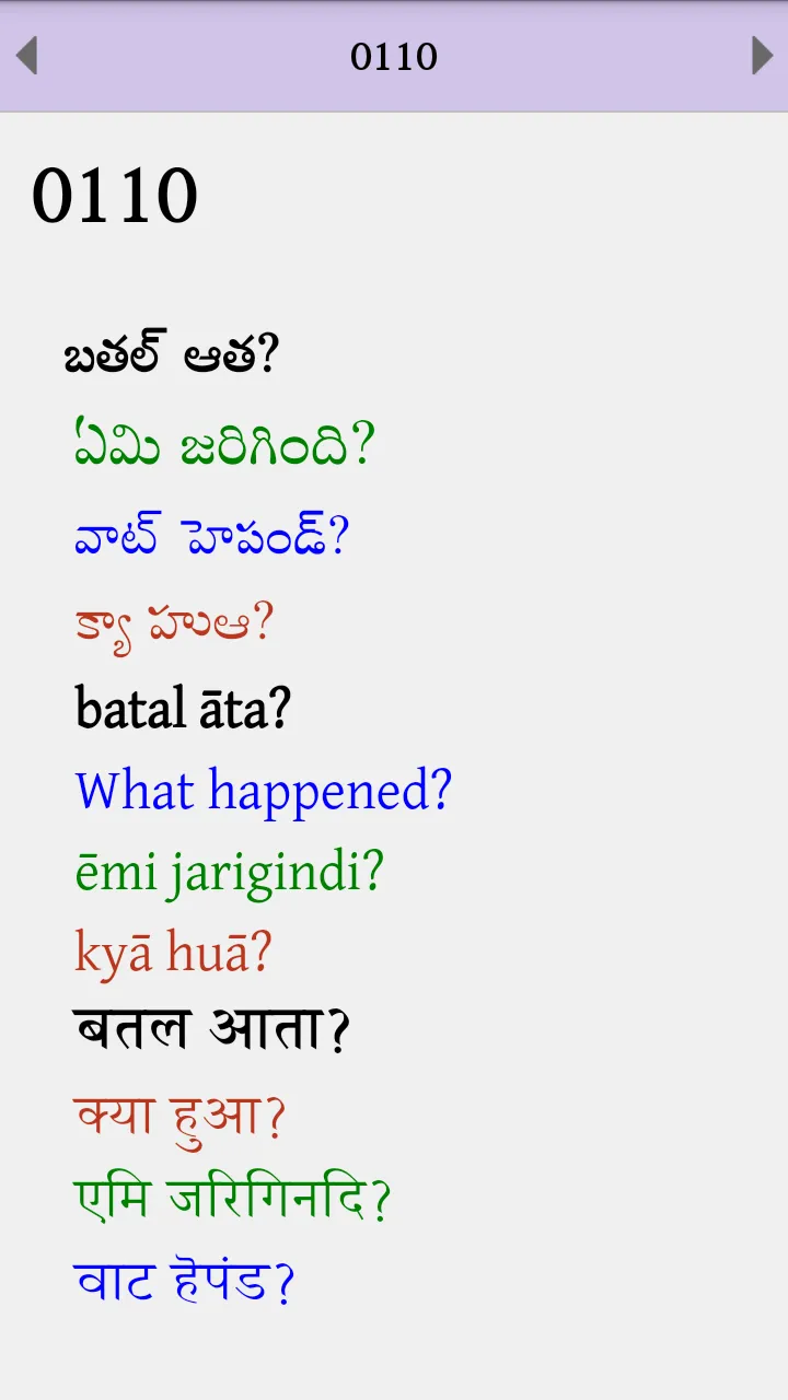 Gondi (Adilabad) Phrasebook | Indus Appstore | Screenshot