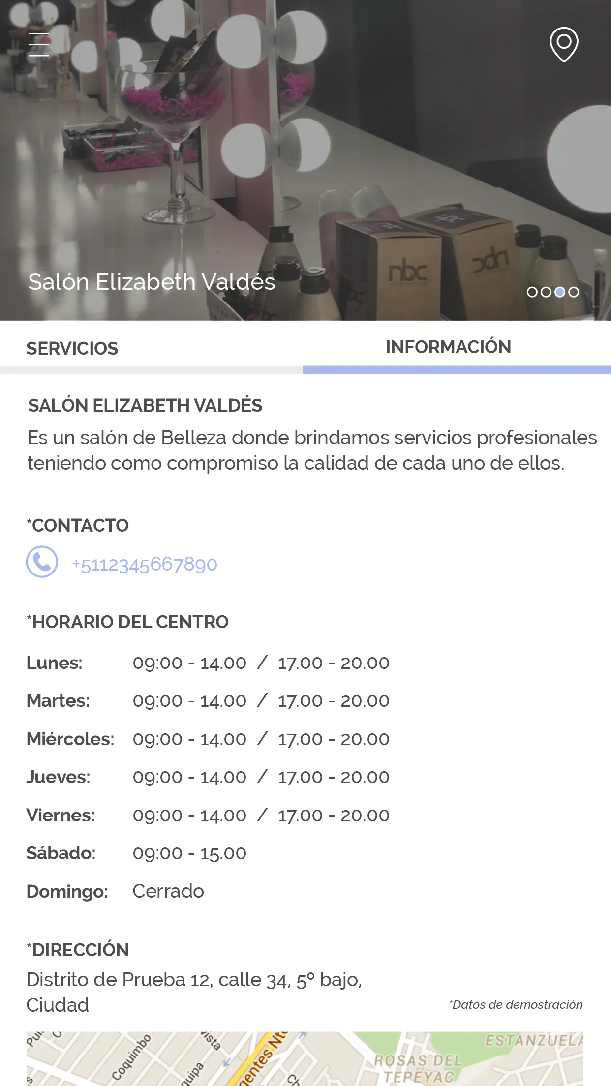 Salón Elizabeth Valdés | Indus Appstore | Screenshot