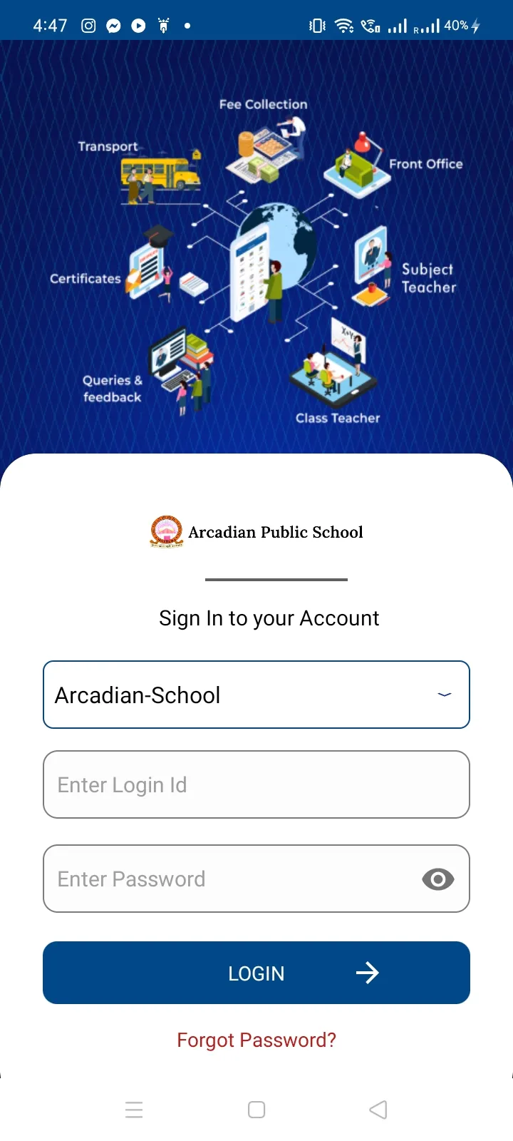 Arcadian Public School | Indus Appstore | Screenshot