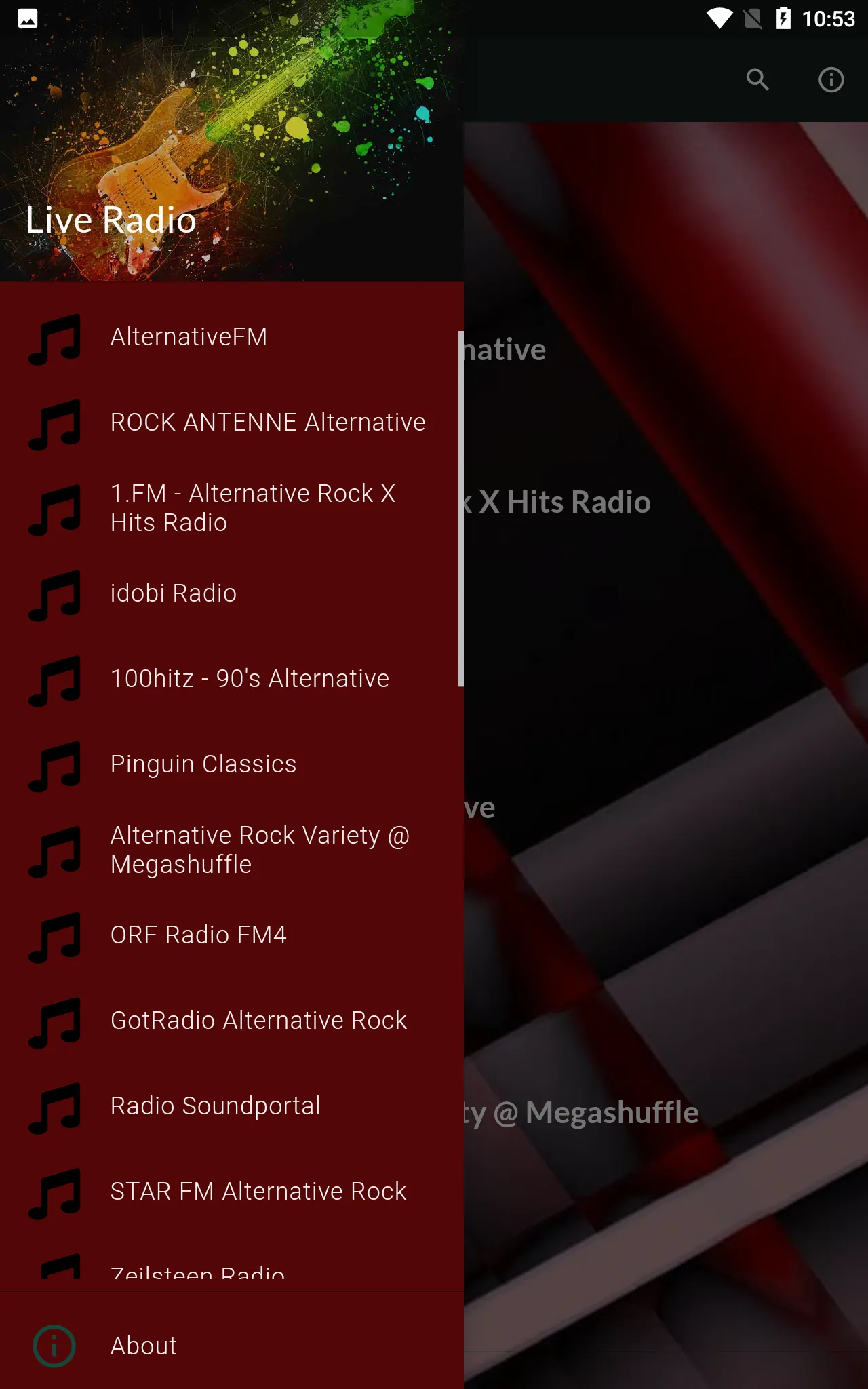 Radio Alternative Live | Indus Appstore | Screenshot