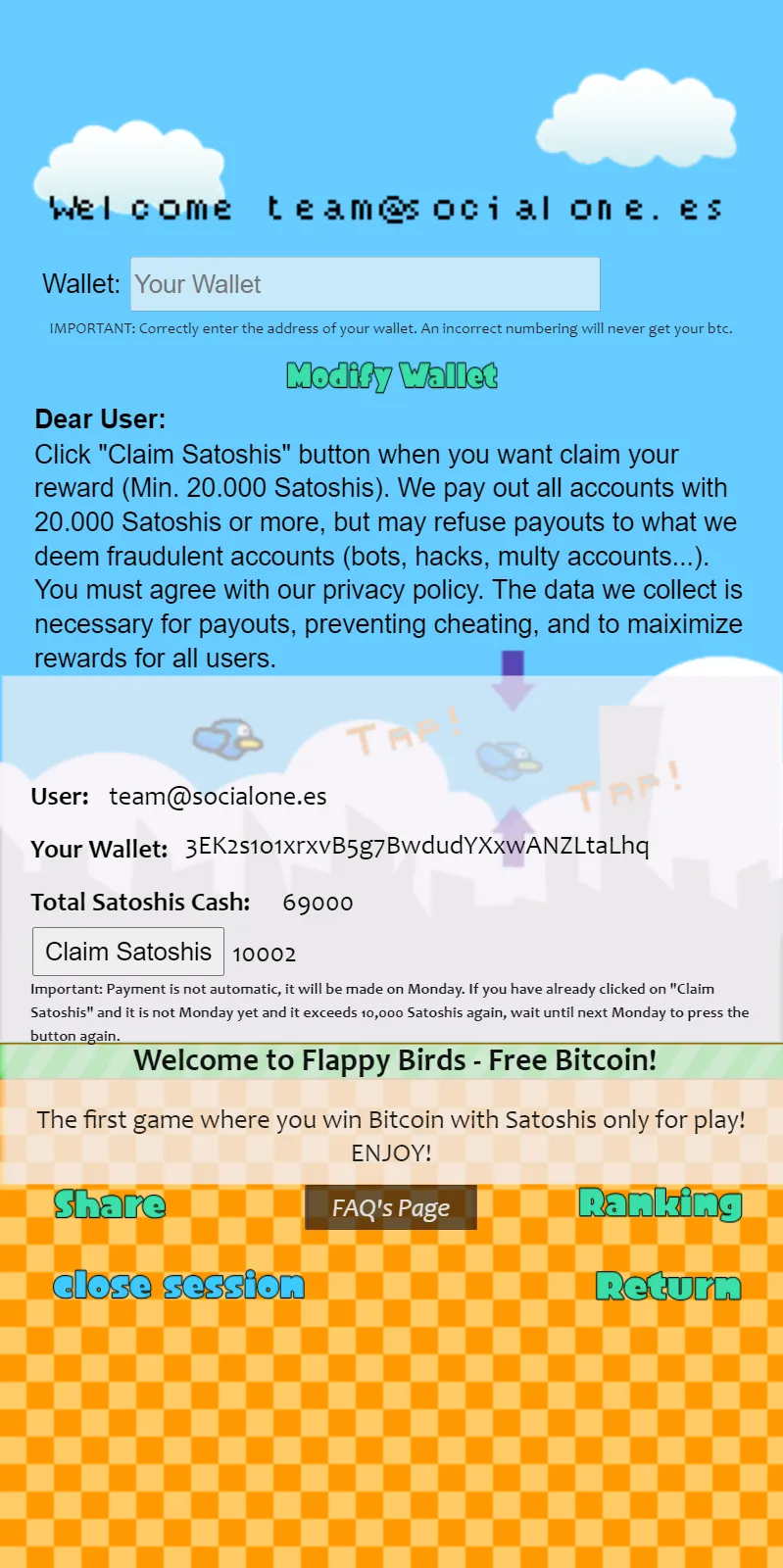 Flappi Bitcoin | Indus Appstore | Screenshot