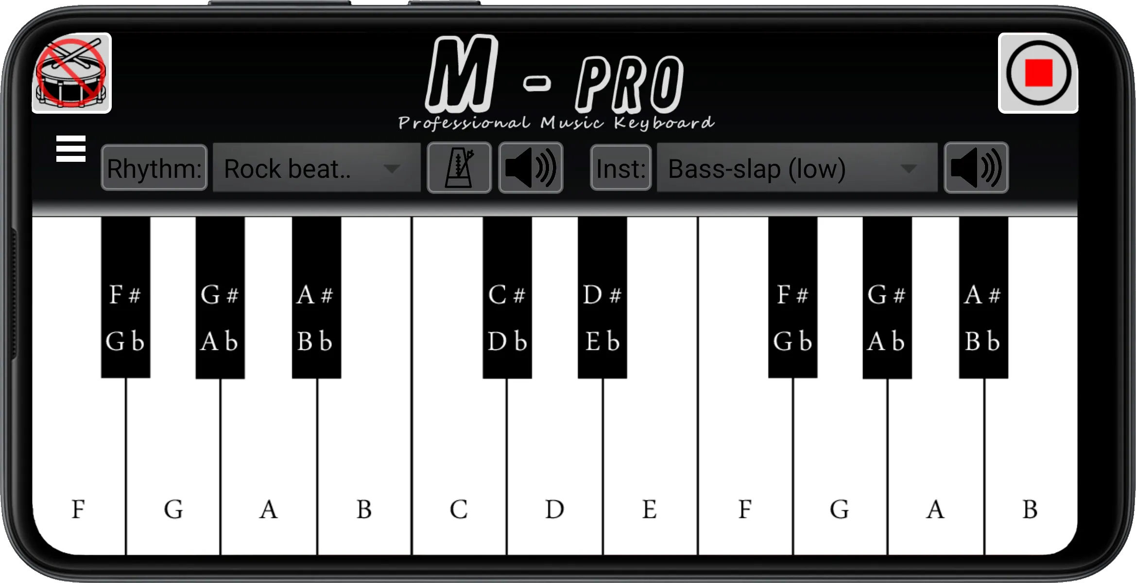 Music Keyboard M-pro | Indus Appstore | Screenshot