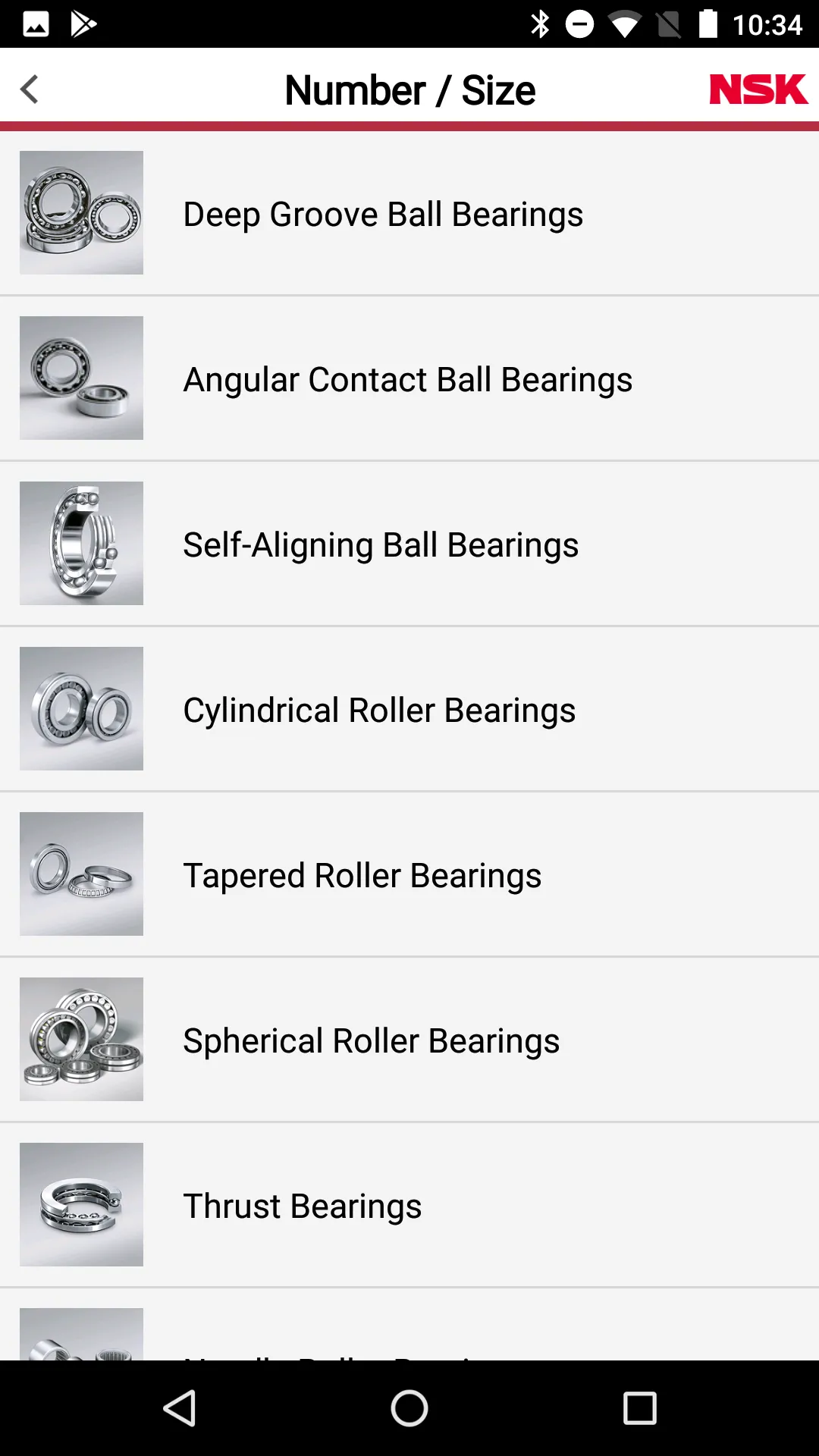 NSK Online Catalog (Bearings) | Indus Appstore | Screenshot