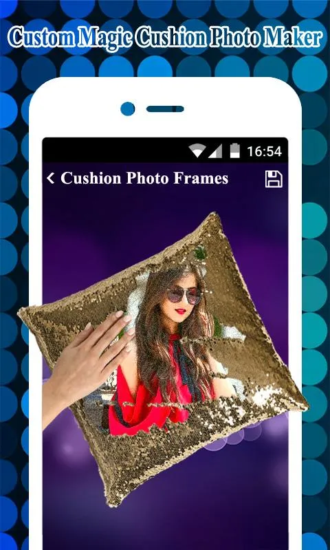 Sequin Magic Cushion Photo Fra | Indus Appstore | Screenshot