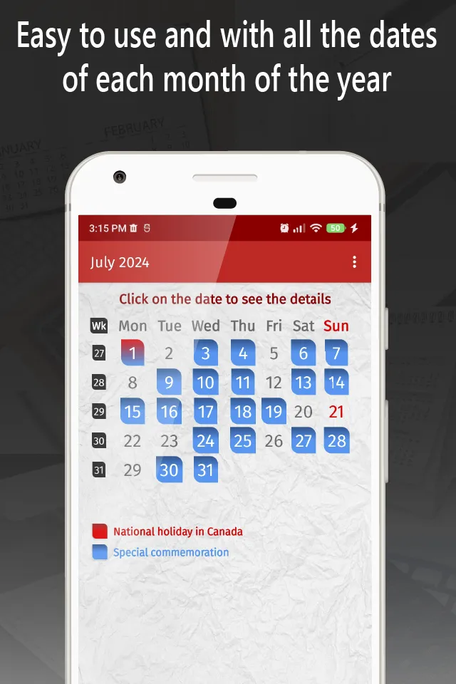 canada calendar 2024 | Indus Appstore | Screenshot