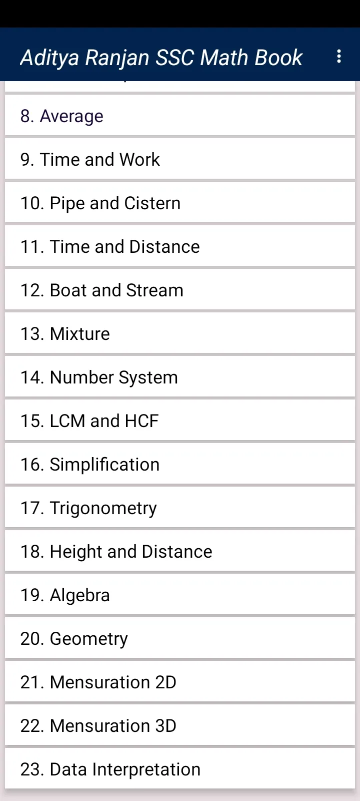 Aditya Ranjan SSC Math offline | Indus Appstore | Screenshot