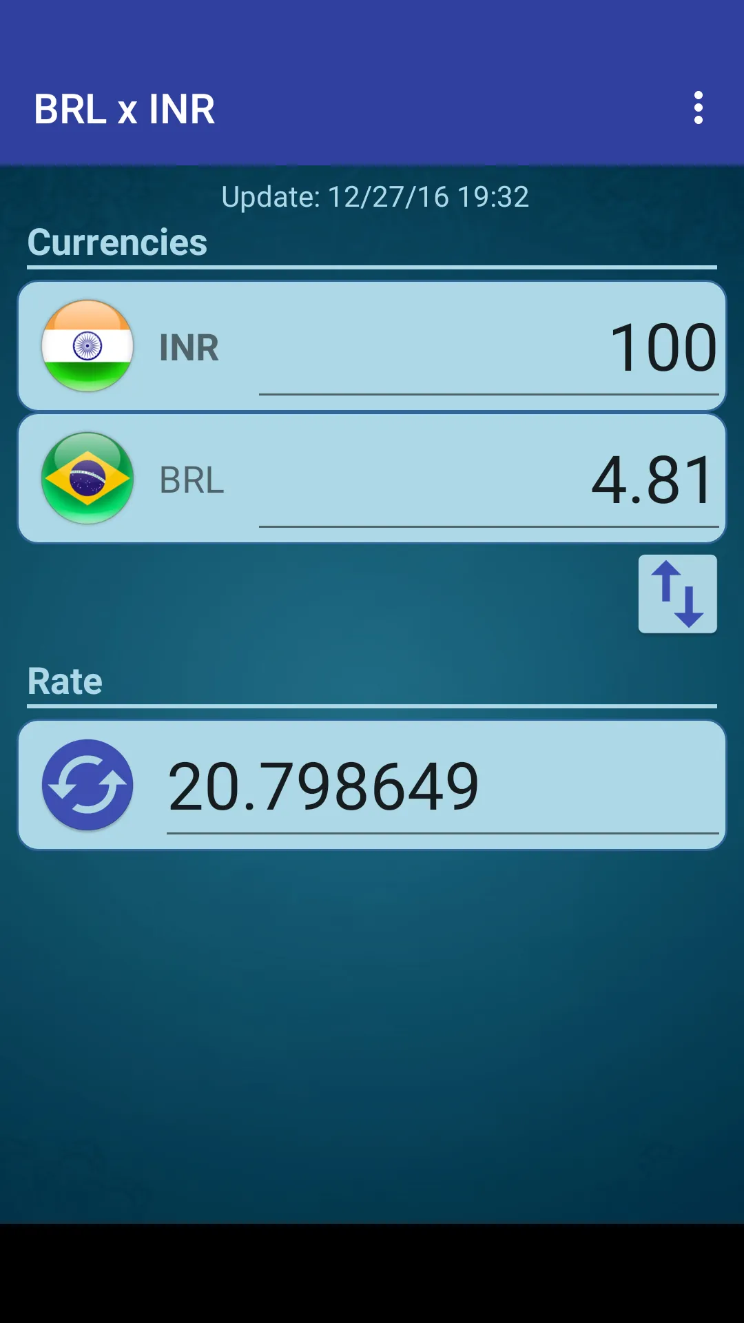 Brazil Real x Indian Rupee | Indus Appstore | Screenshot