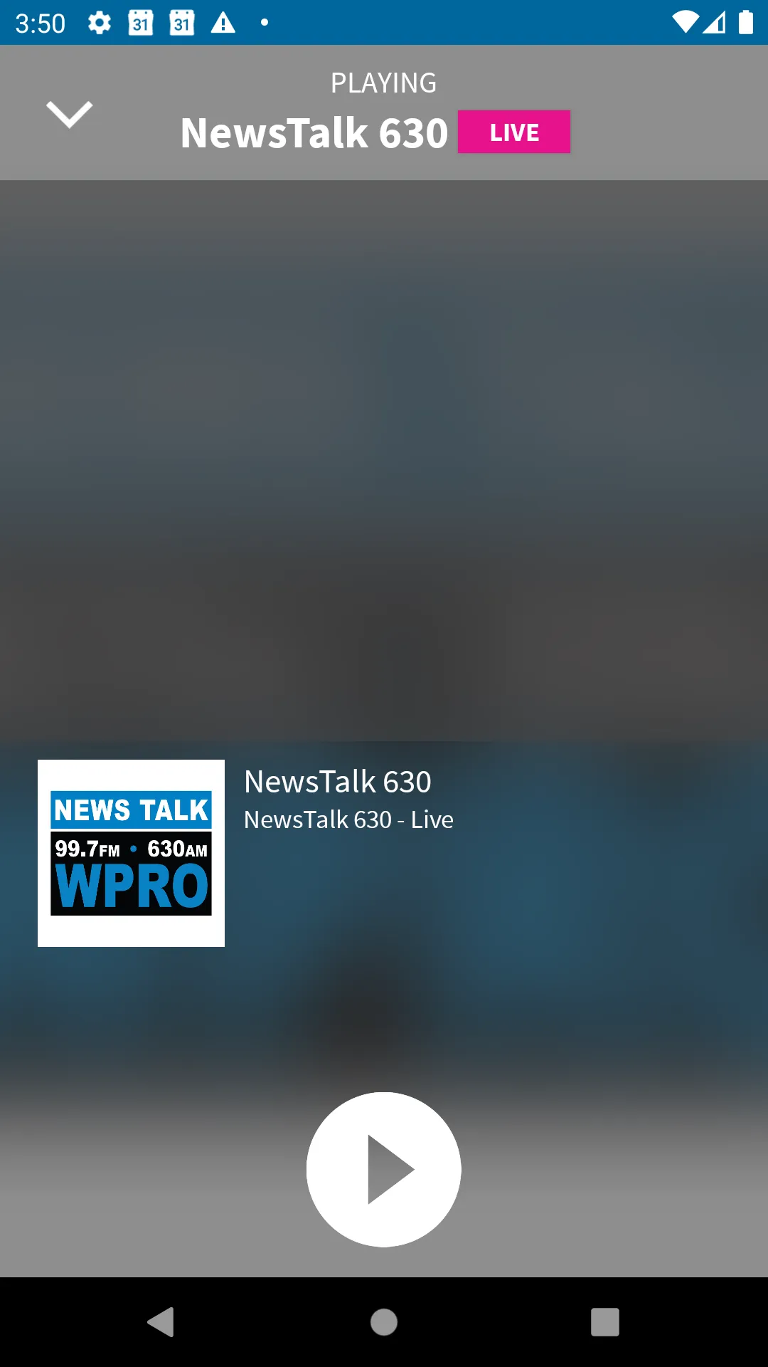 News Talk 630 WPRO & 99.7 FM | Indus Appstore | Screenshot