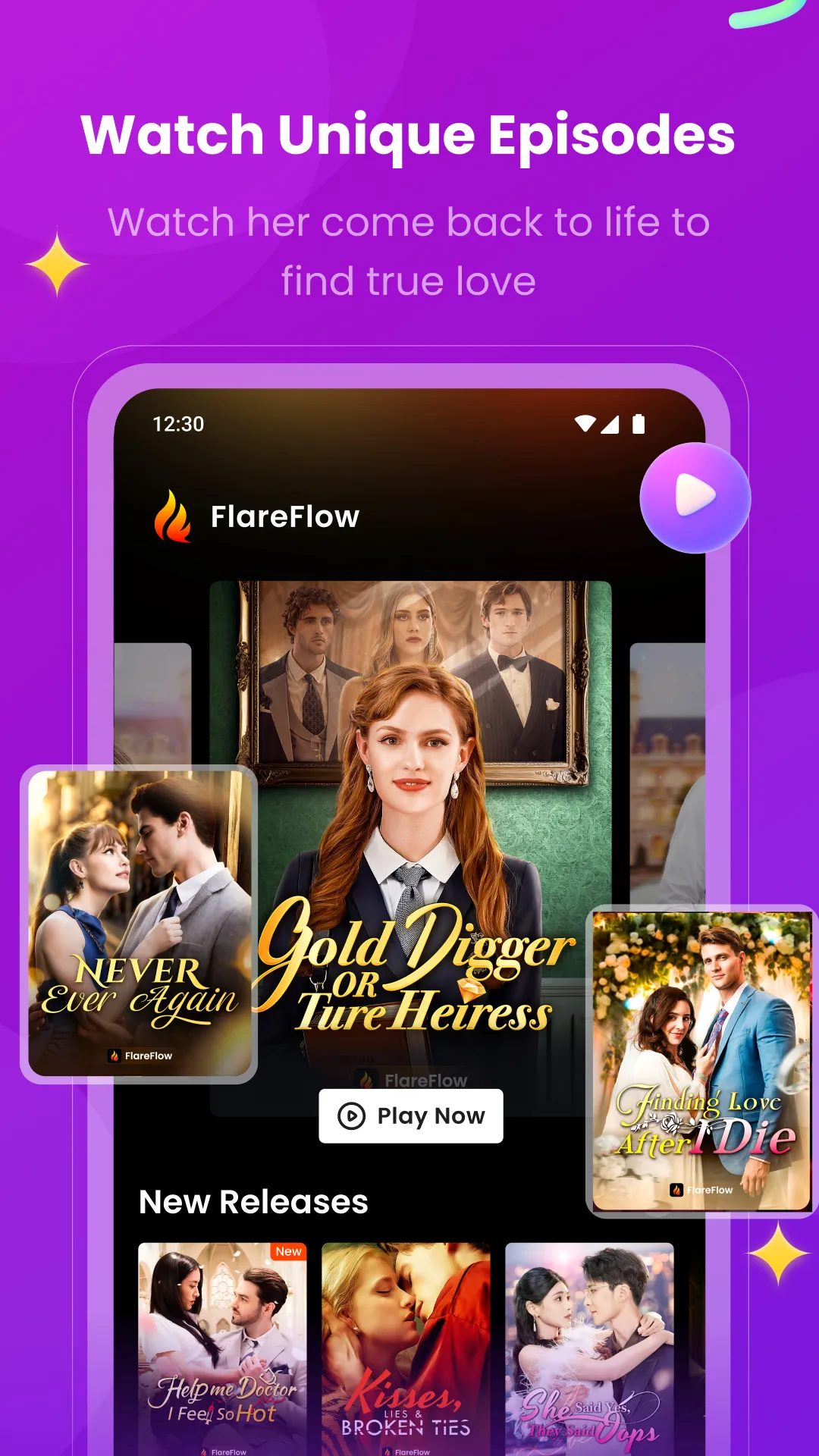 FlareFlow: 1-Minute Dramas! | Indus Appstore | Screenshot