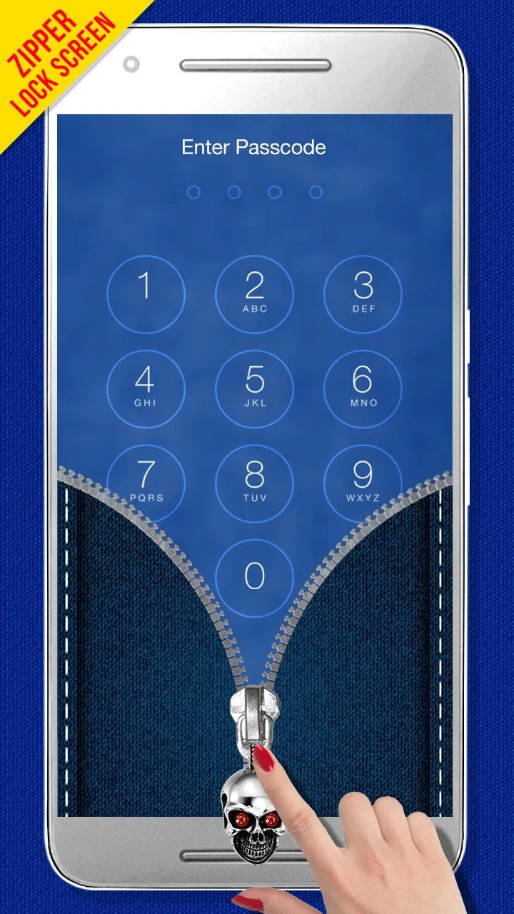 Jeans Zipper Lock Screen | Indus Appstore | Screenshot