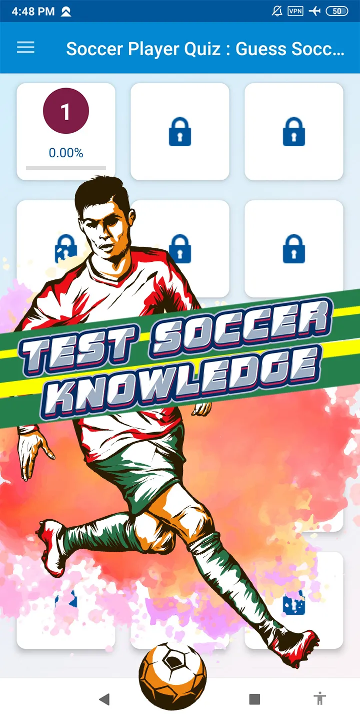 soccer player quiz | Indus Appstore | Screenshot