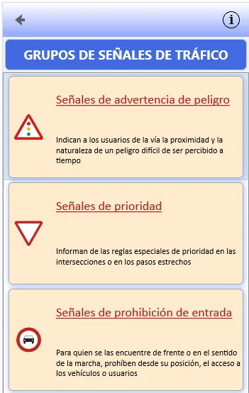 MilSeñales: Señales de tráfico | Indus Appstore | Screenshot