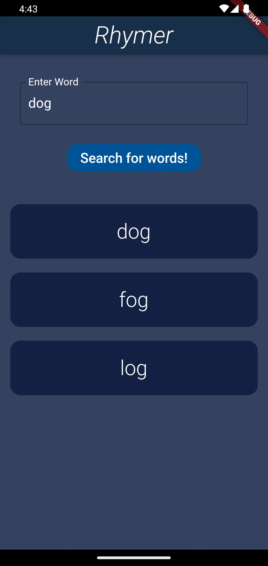 Rhymer: Rhyming words finder | Indus Appstore | Screenshot