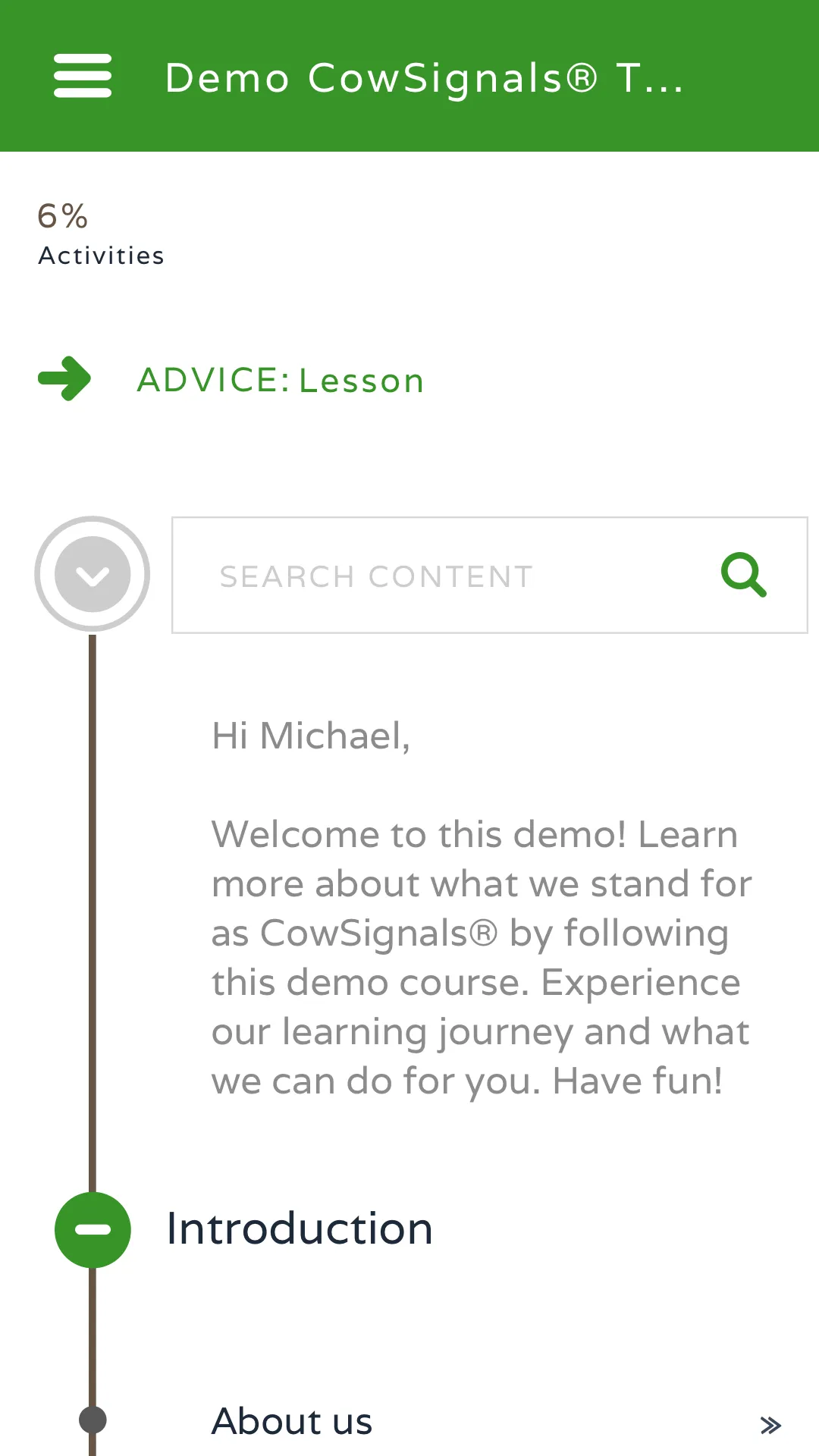 CowSignals® Training Company | Indus Appstore | Screenshot