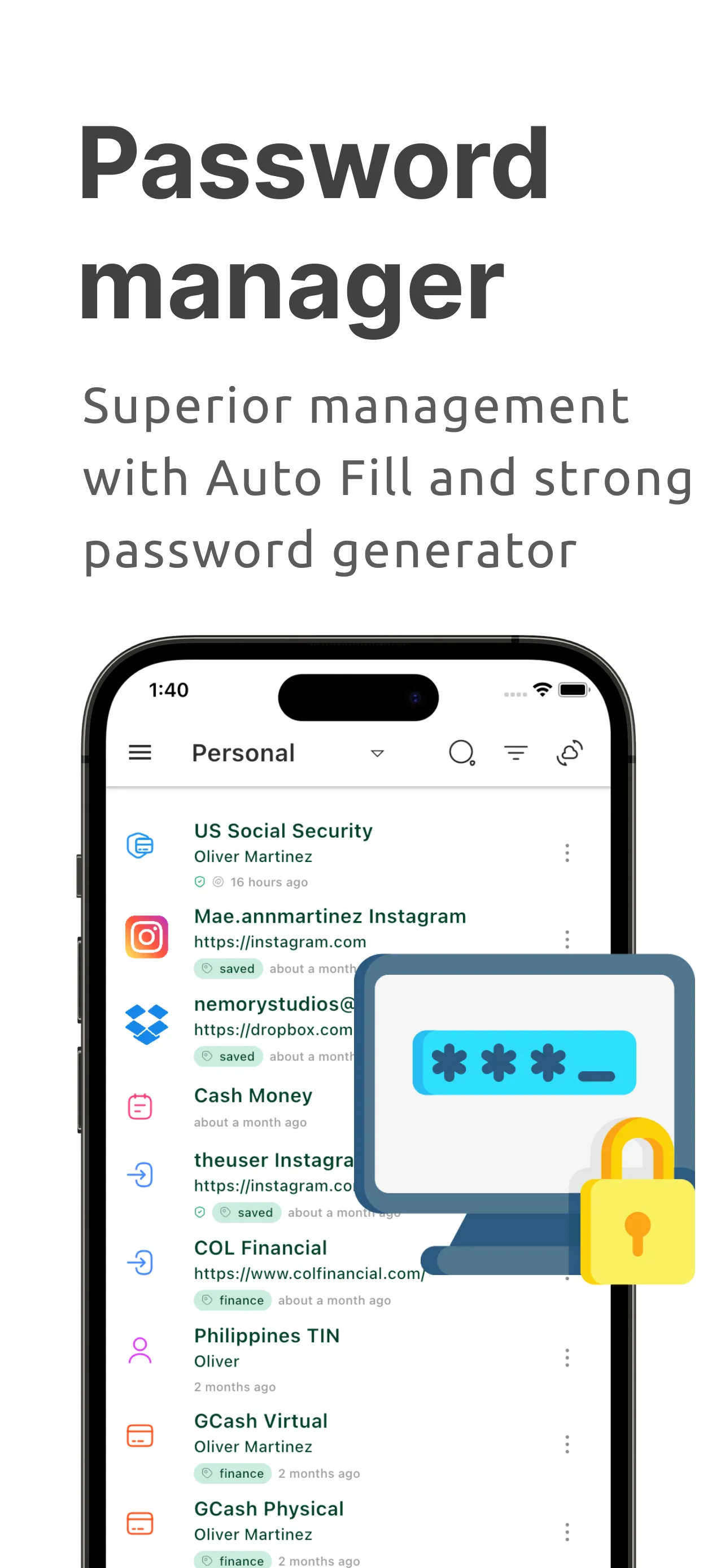 Secure Notes & Passwords: Liso | Indus Appstore | Screenshot