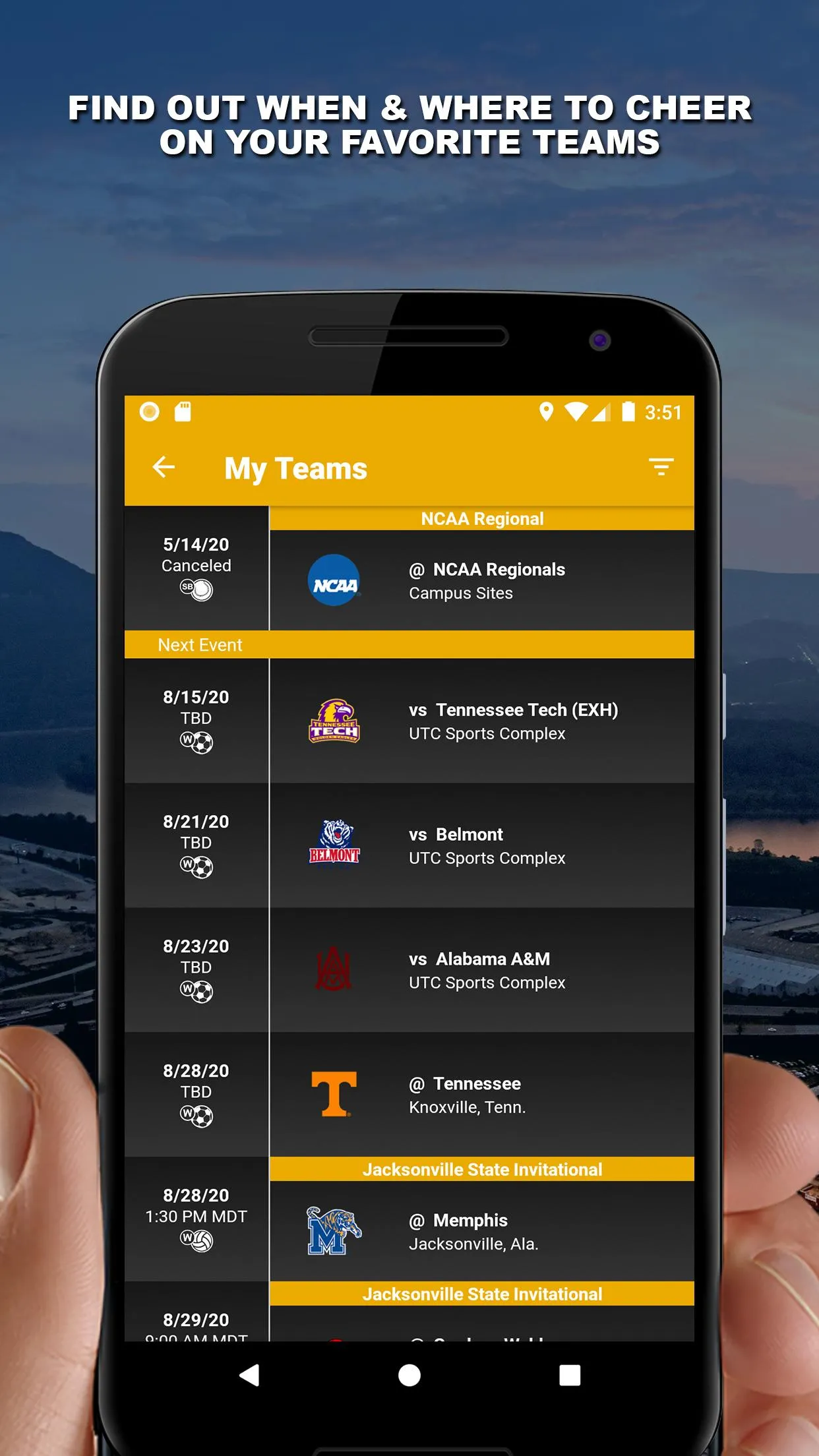 Chattanooga Mocs Athletics | Indus Appstore | Screenshot