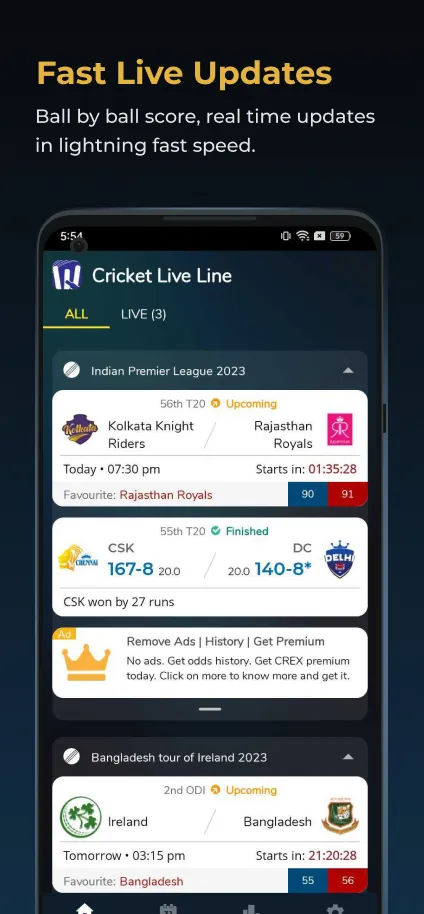 Cricket Live Line | Indus Appstore | Screenshot