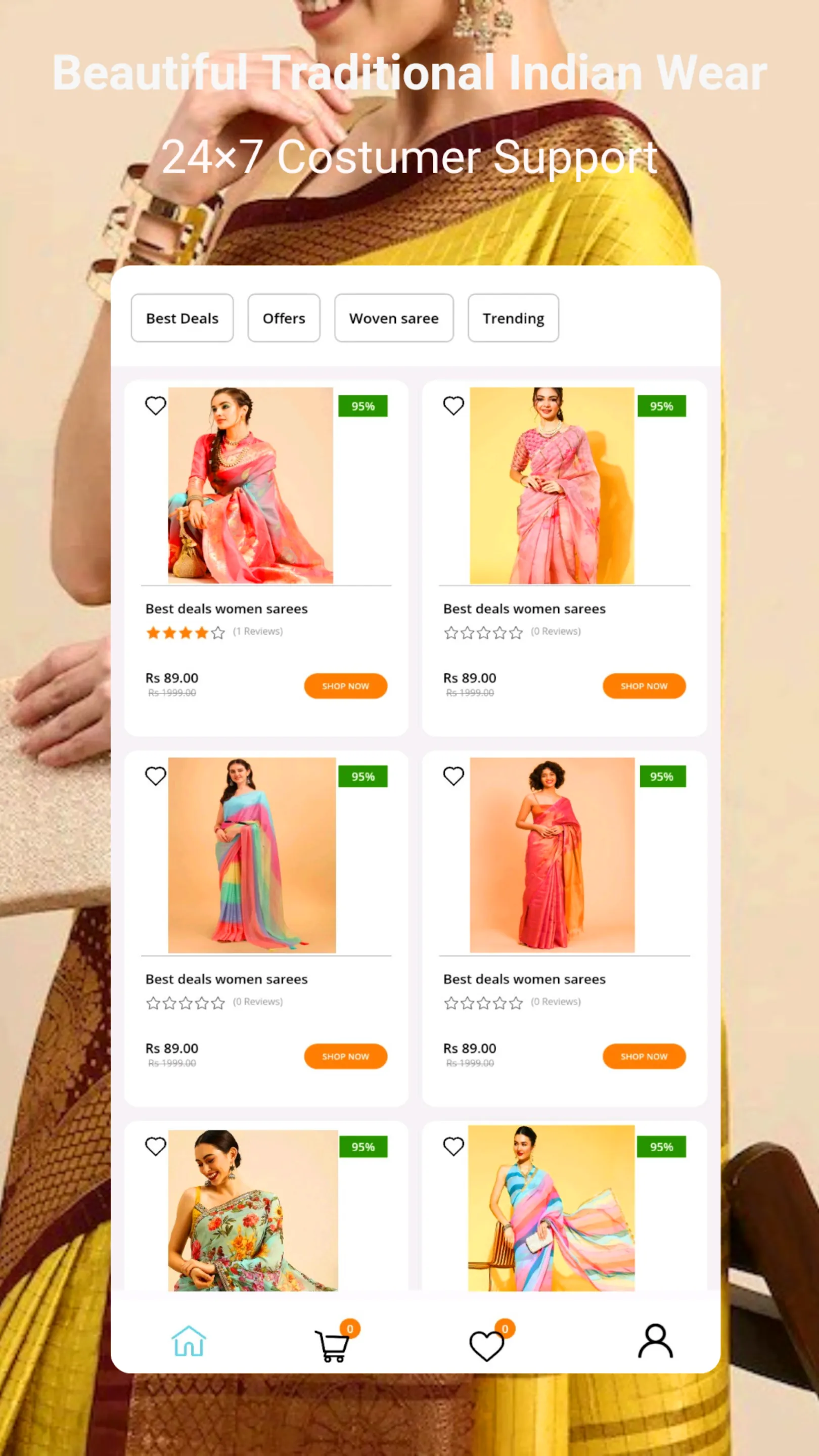 Saree Online Shopping | Indus Appstore | Screenshot