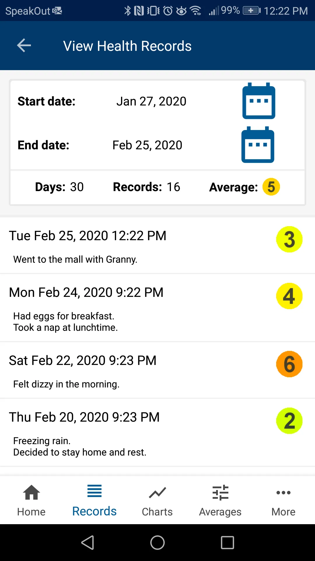 Health Symptom Tracker | Indus Appstore | Screenshot