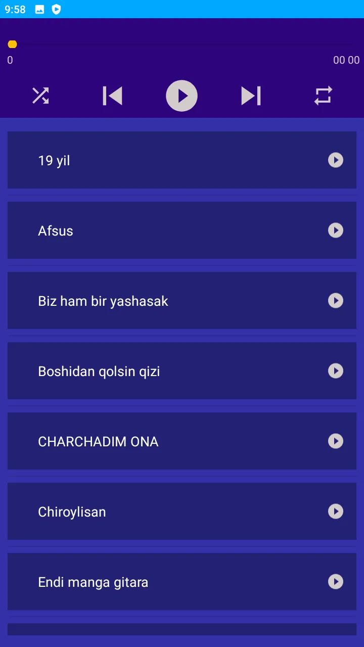 Uzbek Xitlari Qo'shiqlari | Indus Appstore | Screenshot