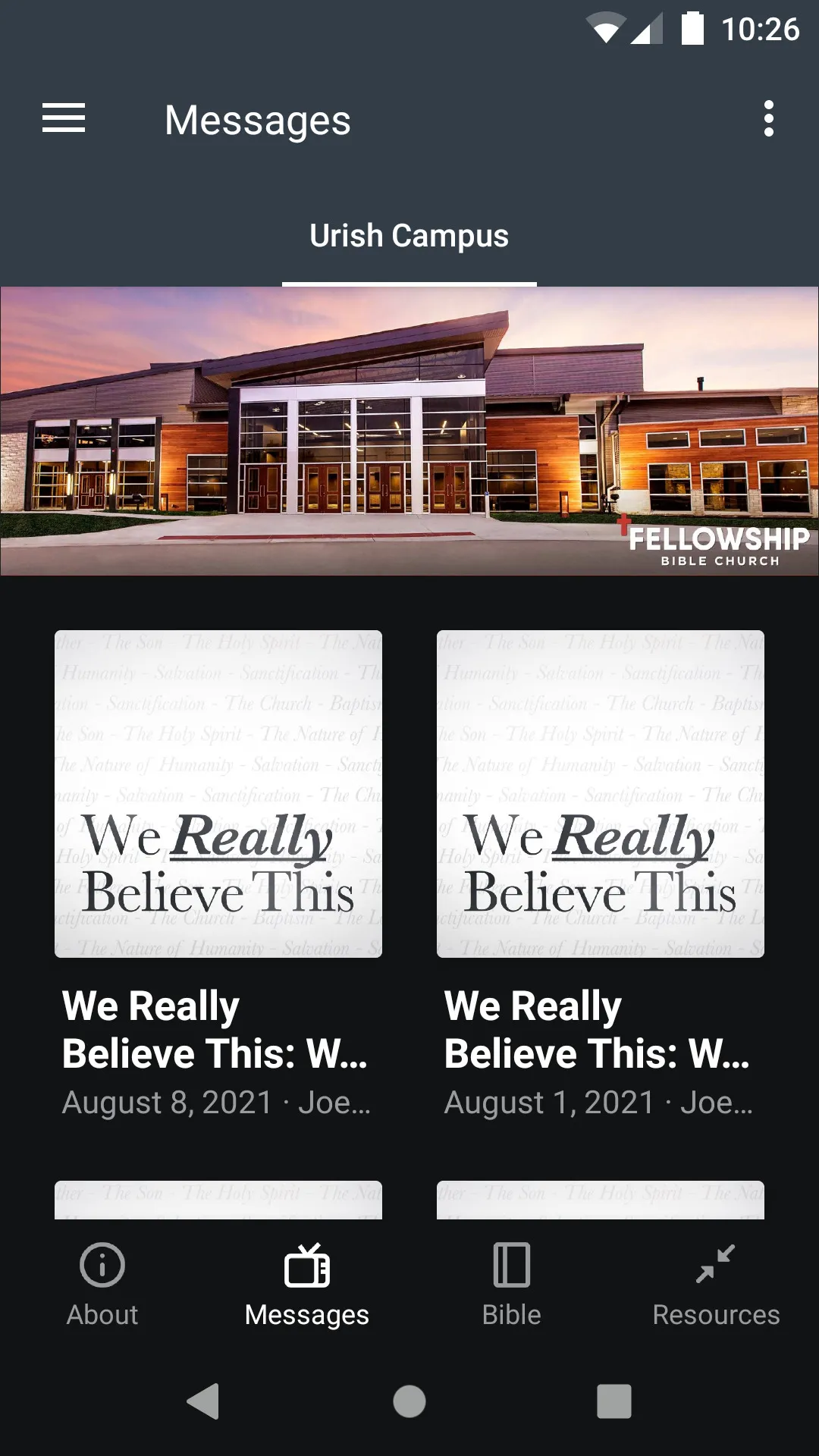 Fellowship Bible Church Topeka | Indus Appstore | Screenshot