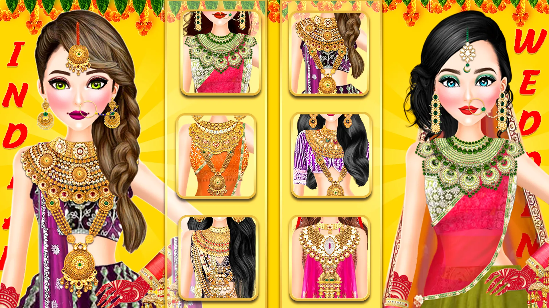 Desi Indian Bridal Dresup Game | Indus Appstore | Screenshot