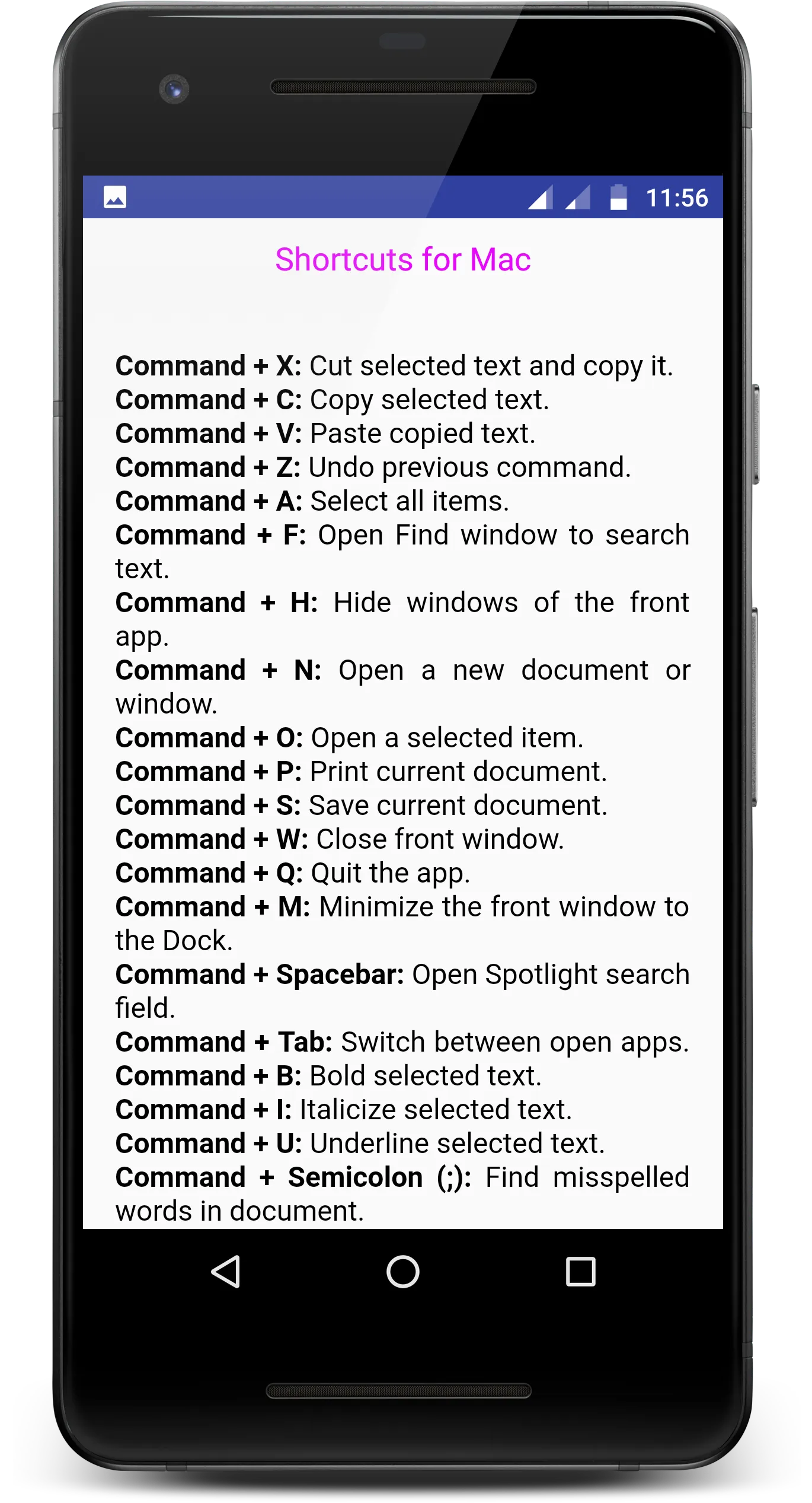 Computer Shortcut Keys | Indus Appstore | Screenshot