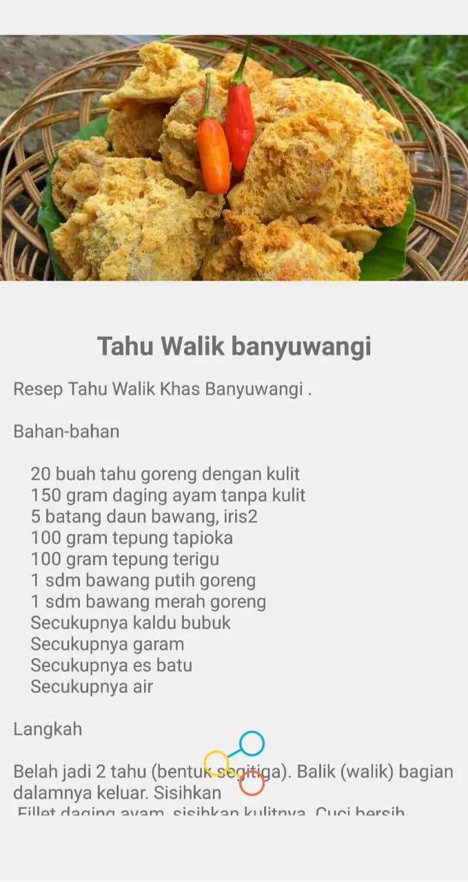 RESEP TAHU WALIK | Indus Appstore | Screenshot