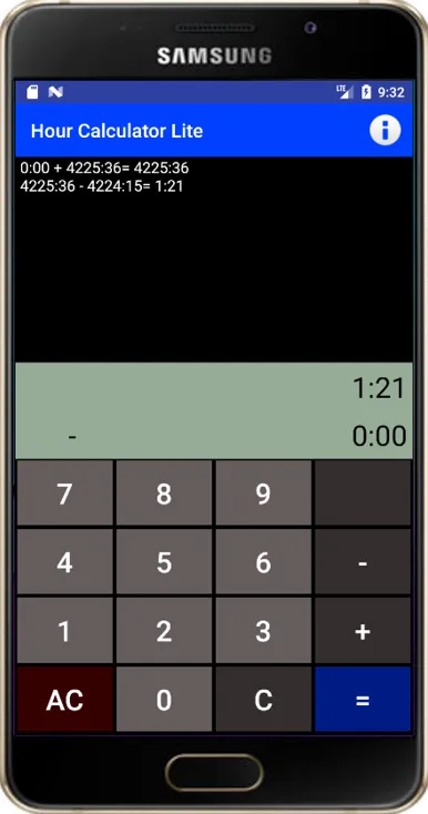 Hour Calculator Lite | Indus Appstore | Screenshot