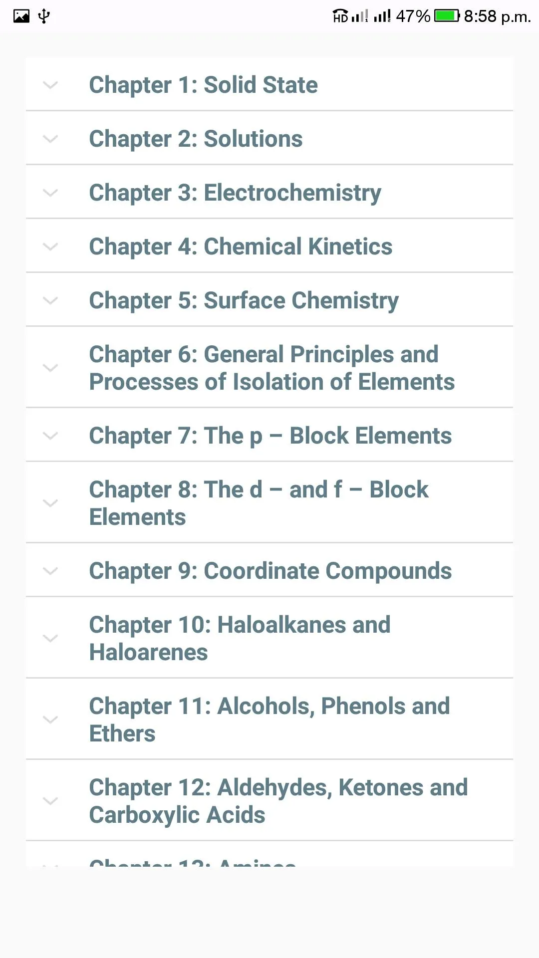 Class 12 Chemistry NCERT Solns | Indus Appstore | Screenshot