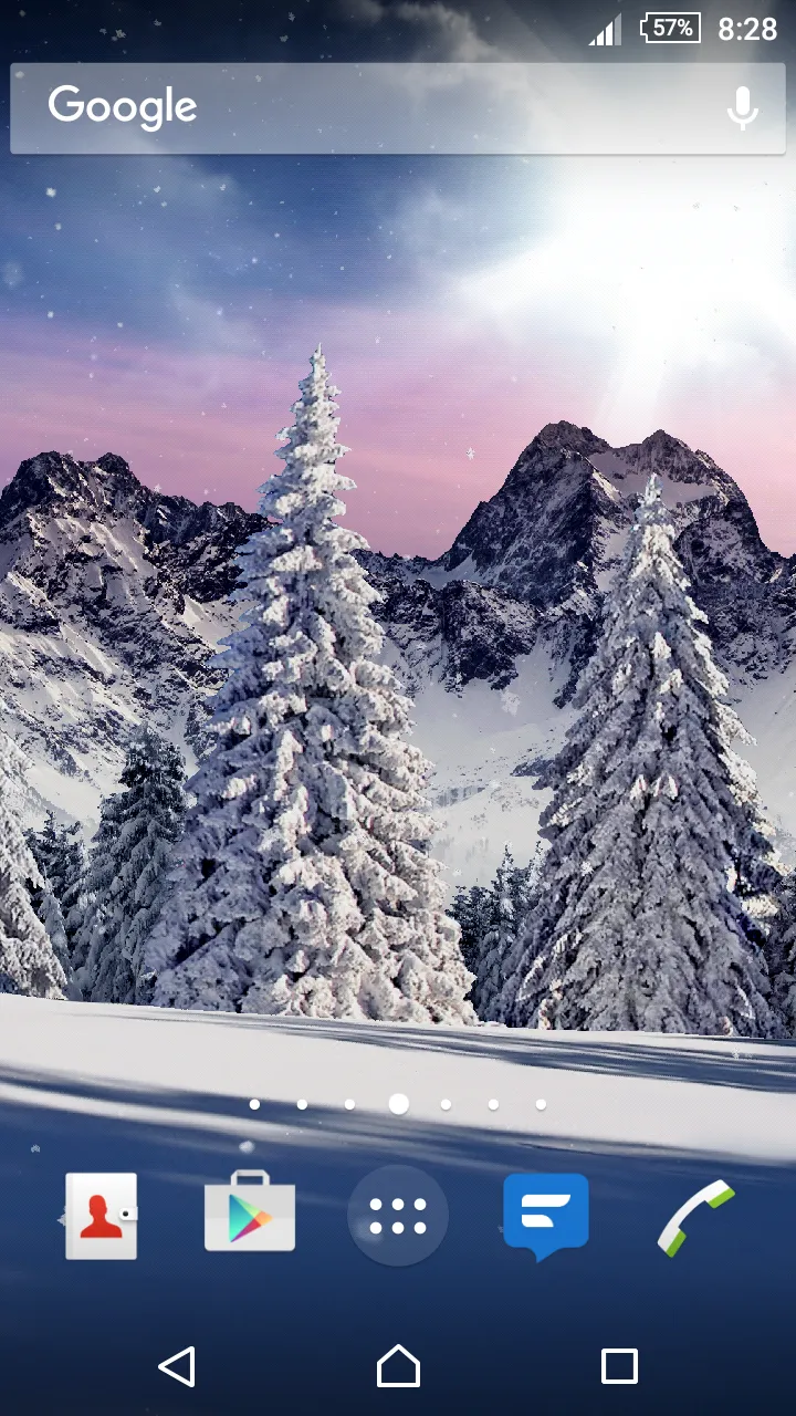 Christmas Snow Live Wallpaper | Indus Appstore | Screenshot