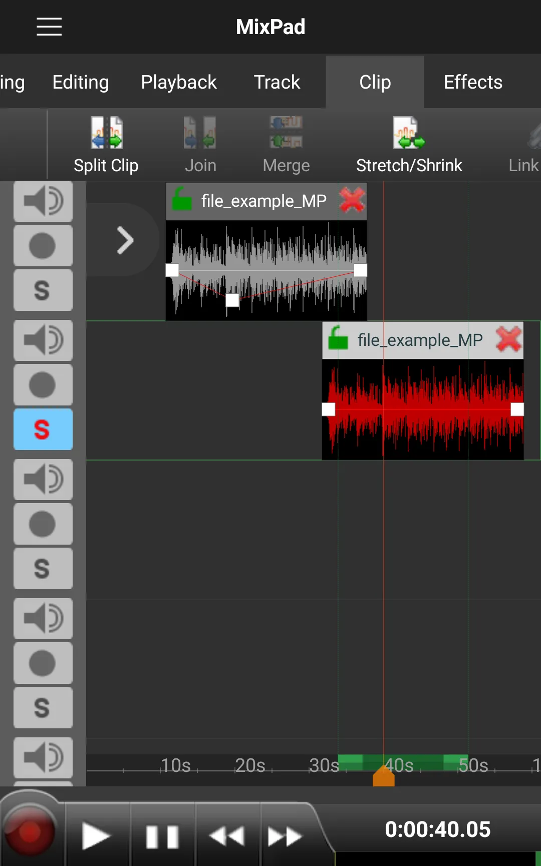 MixPad Multitrack Mixer | Indus Appstore | Screenshot