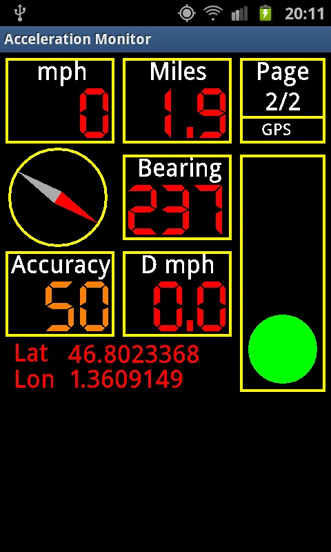 Acceleration Monitor | Indus Appstore | Screenshot