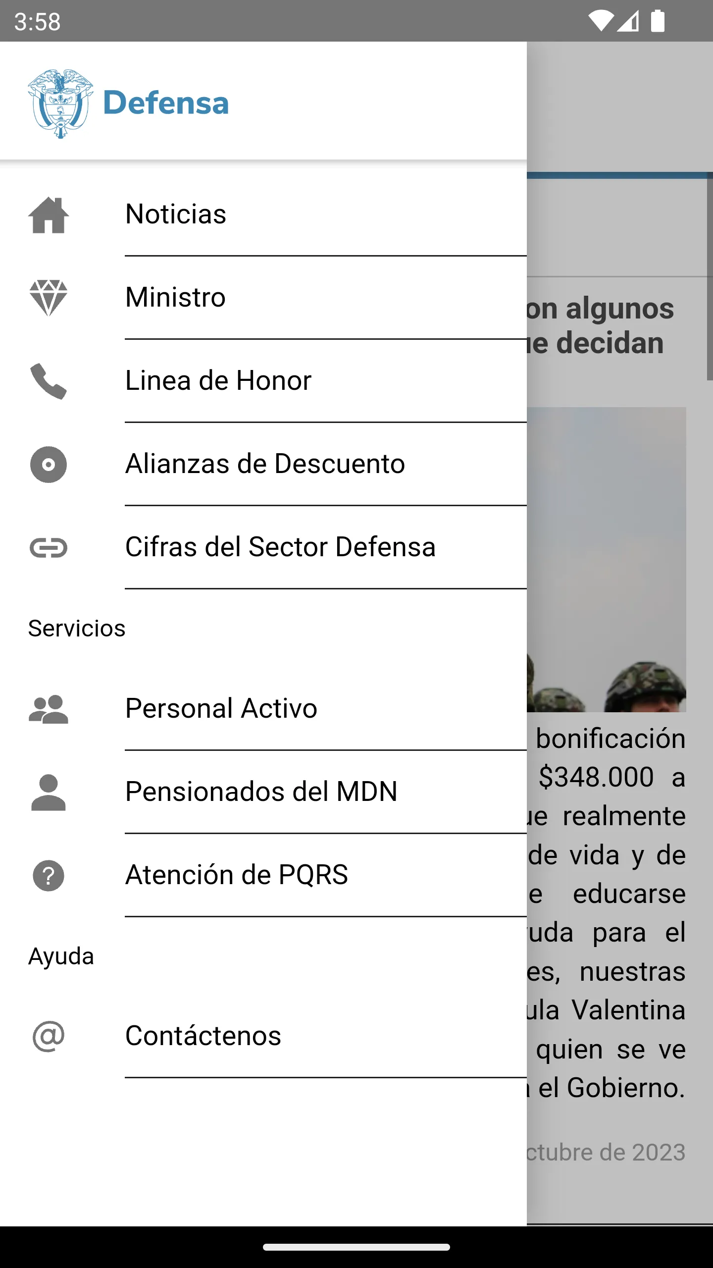 Mindefensa Colombia | Indus Appstore | Screenshot