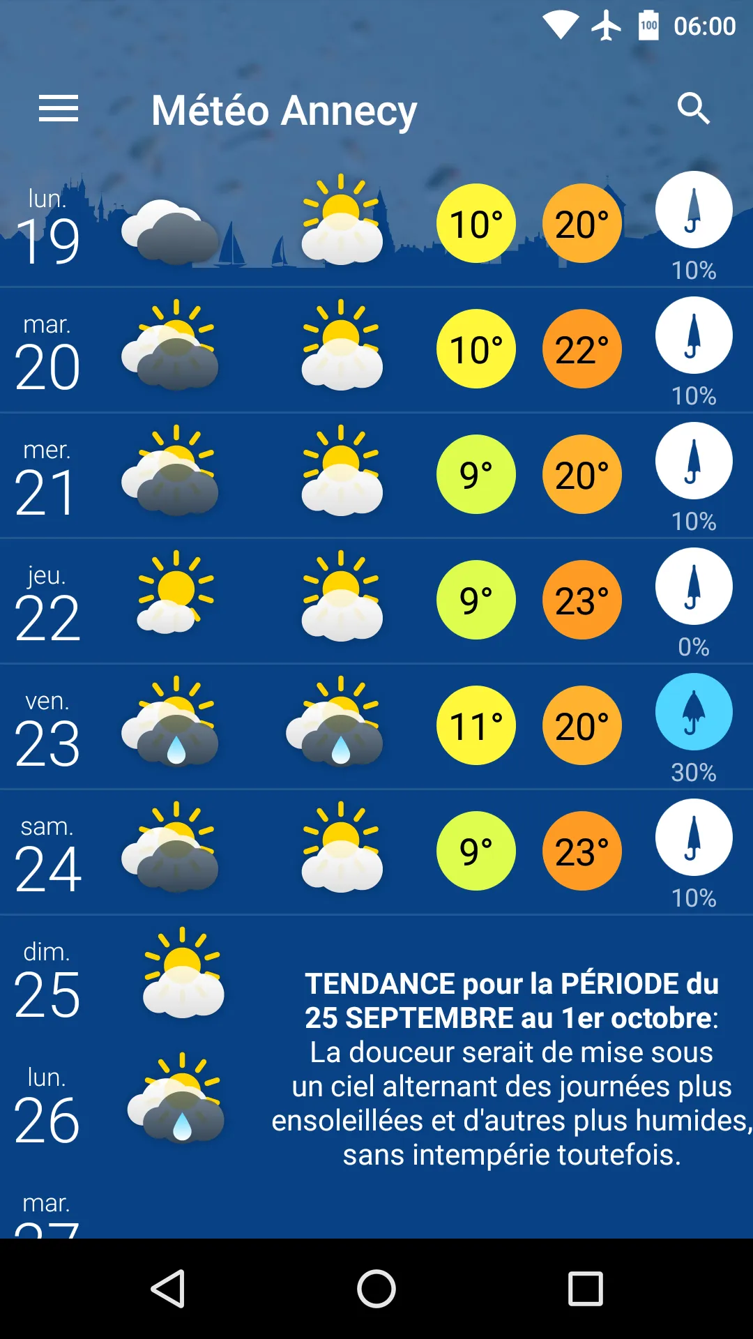 Météo Annecy | Indus Appstore | Screenshot