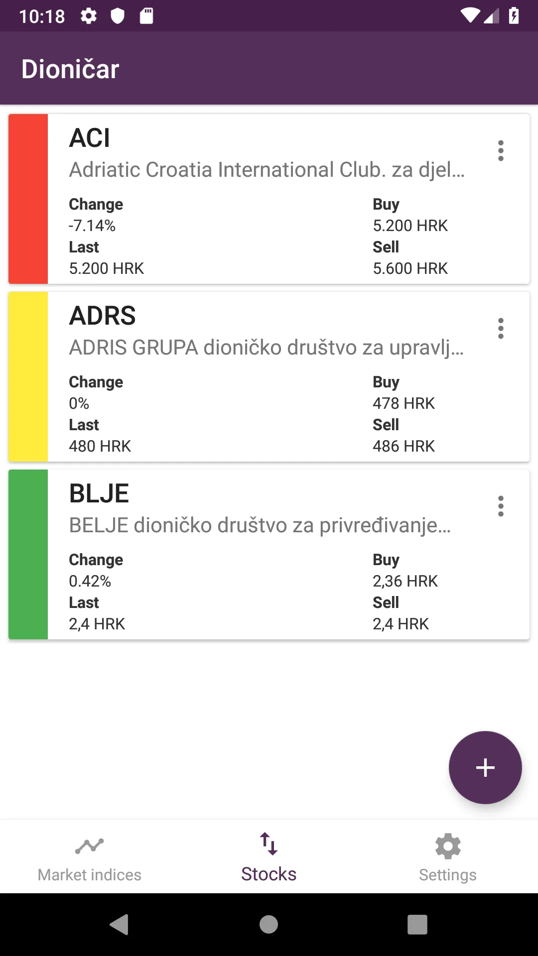 Dioničar | Indus Appstore | Screenshot