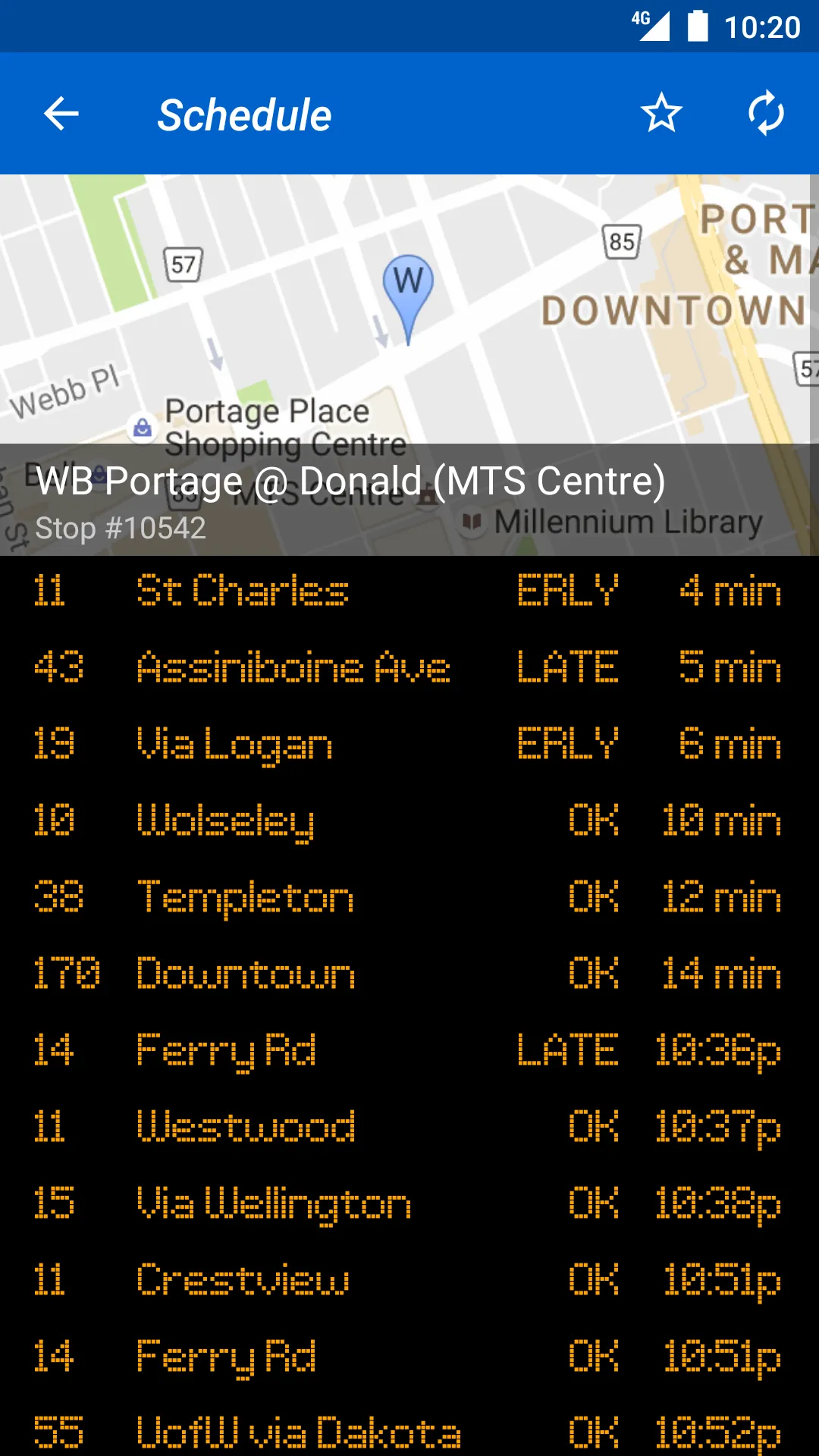 Winnipeg Bus Live | Indus Appstore | Screenshot