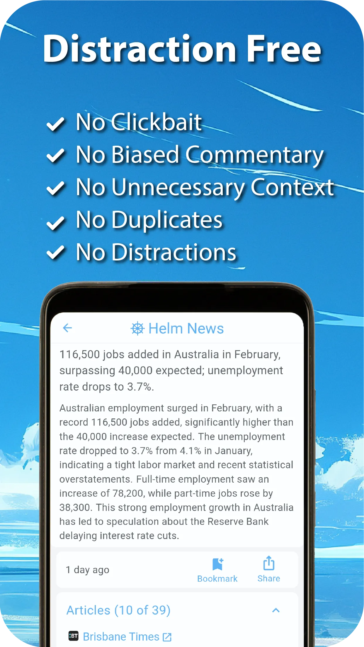 Helm News: Calm, Clear Facts | Indus Appstore | Screenshot